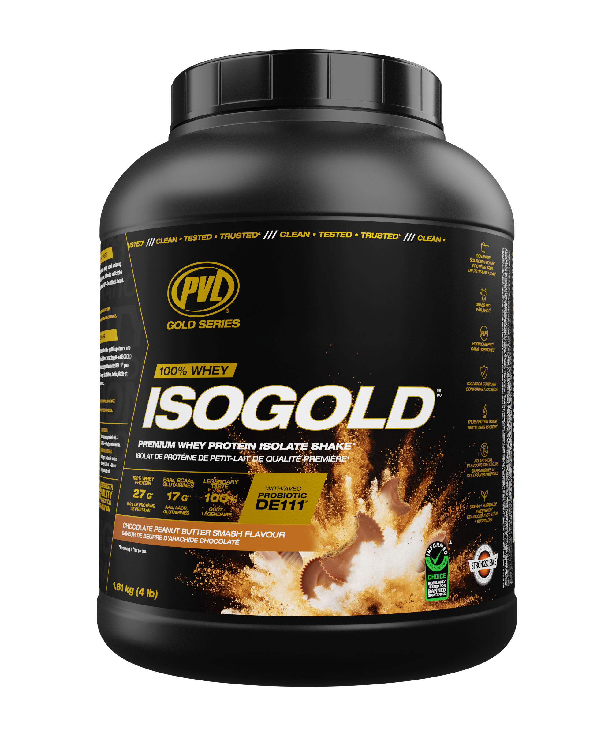 PVL ISO Gold - Premium Whey Protein With Probiotic, 4 Lbs (1.81kg)_thumbnail_4
