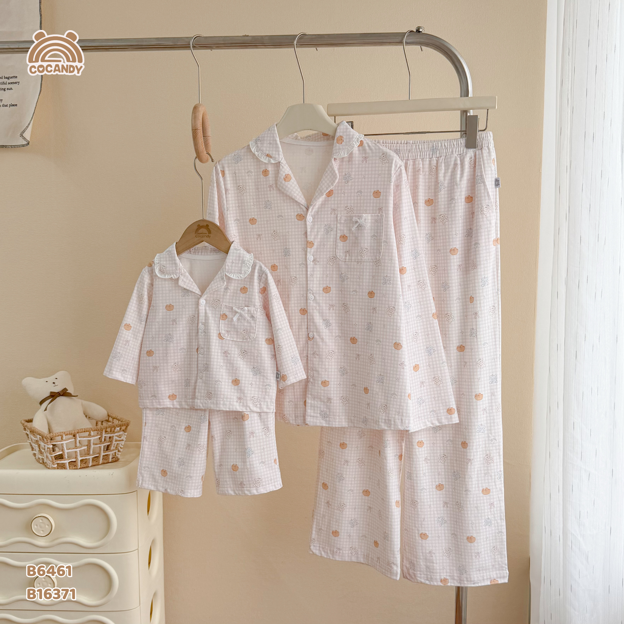 Bộ dài pijama HỒNG gấu nơ NỮ_thumbnail_6