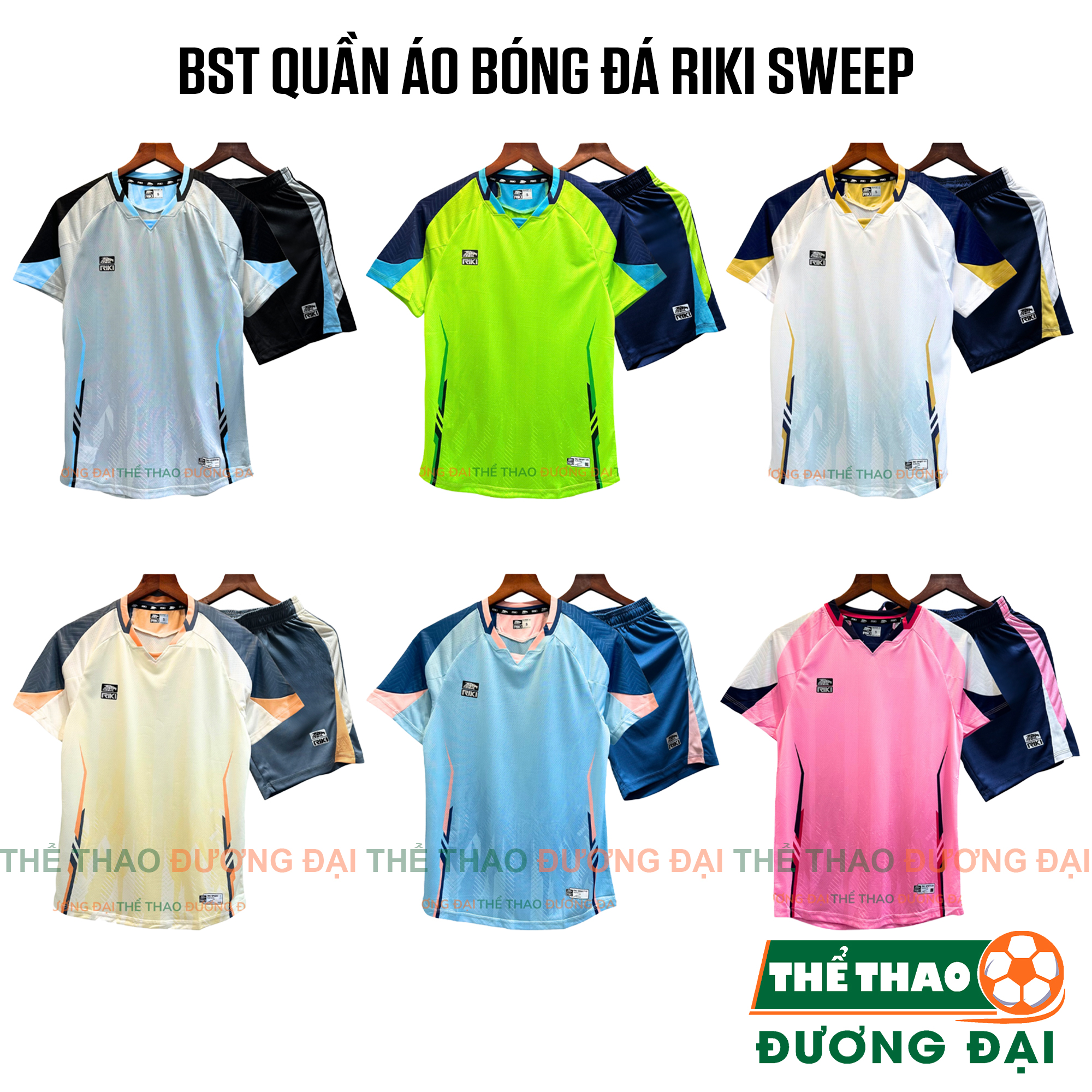 BST Quần Áo Bóng Đá Thiết Kế Riki Sweep Thun Mè R-MeshDry Thoáng Khí Thể Thao Đương Đại