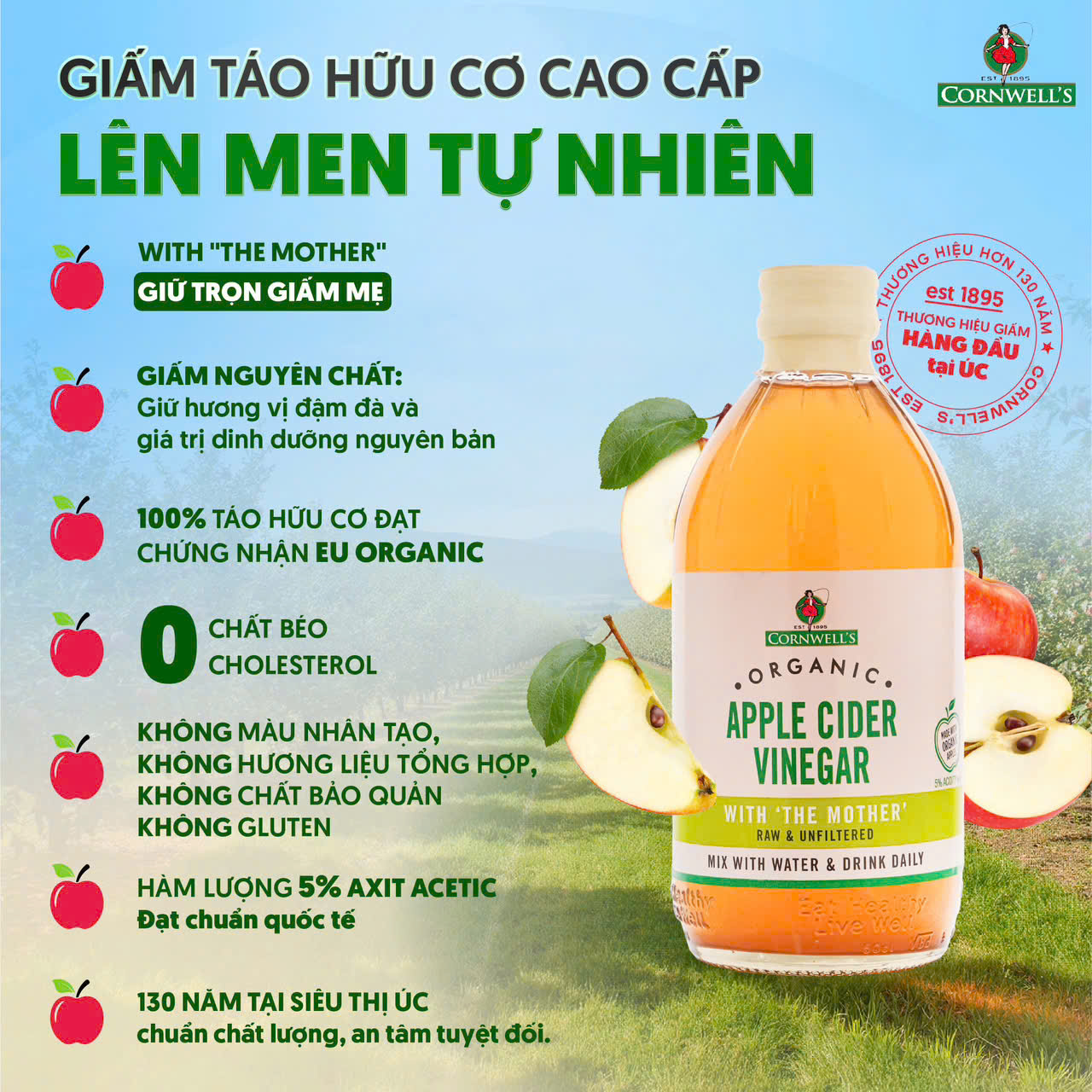 Giấm Táo Hữu Cơ Cao Cấp Cornwell’s_thumbnail_1