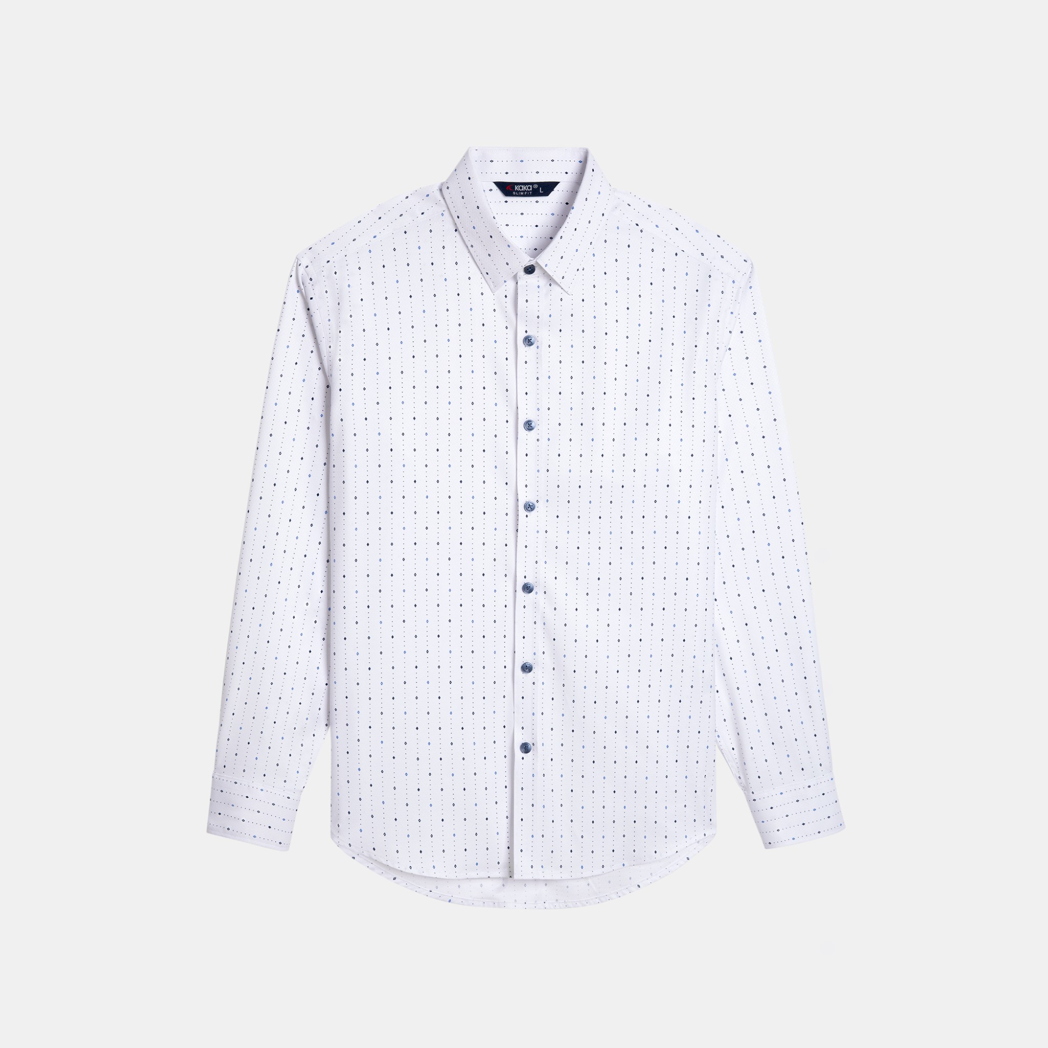 Áo Sơ Mi Hoạ Tiết Dài Tay S45 - Form Slimfit  Vải Bamboo_thumbnail_1