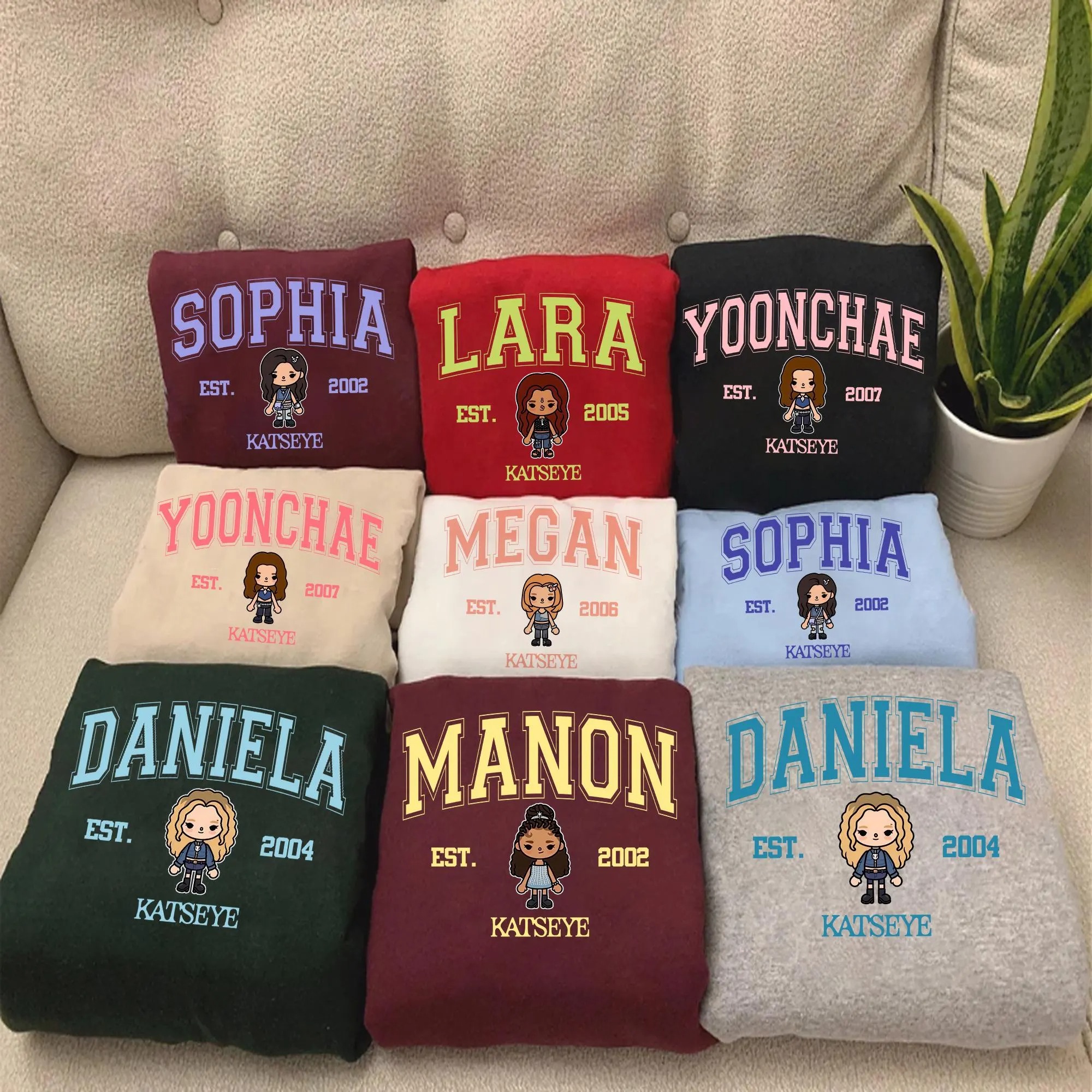 Katseye Members Sweatshirt, Katseye Animal Chaos Tee, Kpop Sweatshirt, Adult & Kid Sizes, Katseye Merch Gift