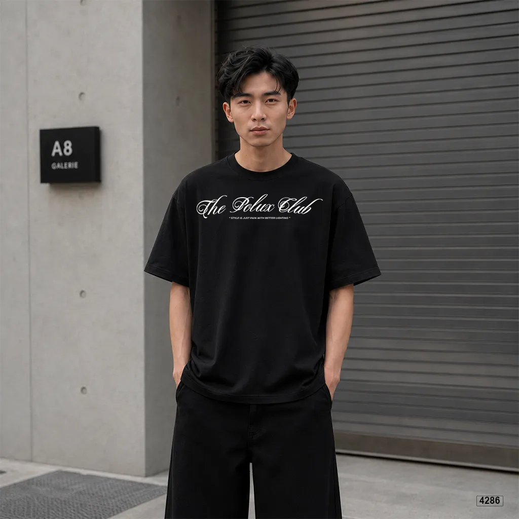Áo thun unisex form rộng phong cách đường phố Polux 4303_thumbnail_6