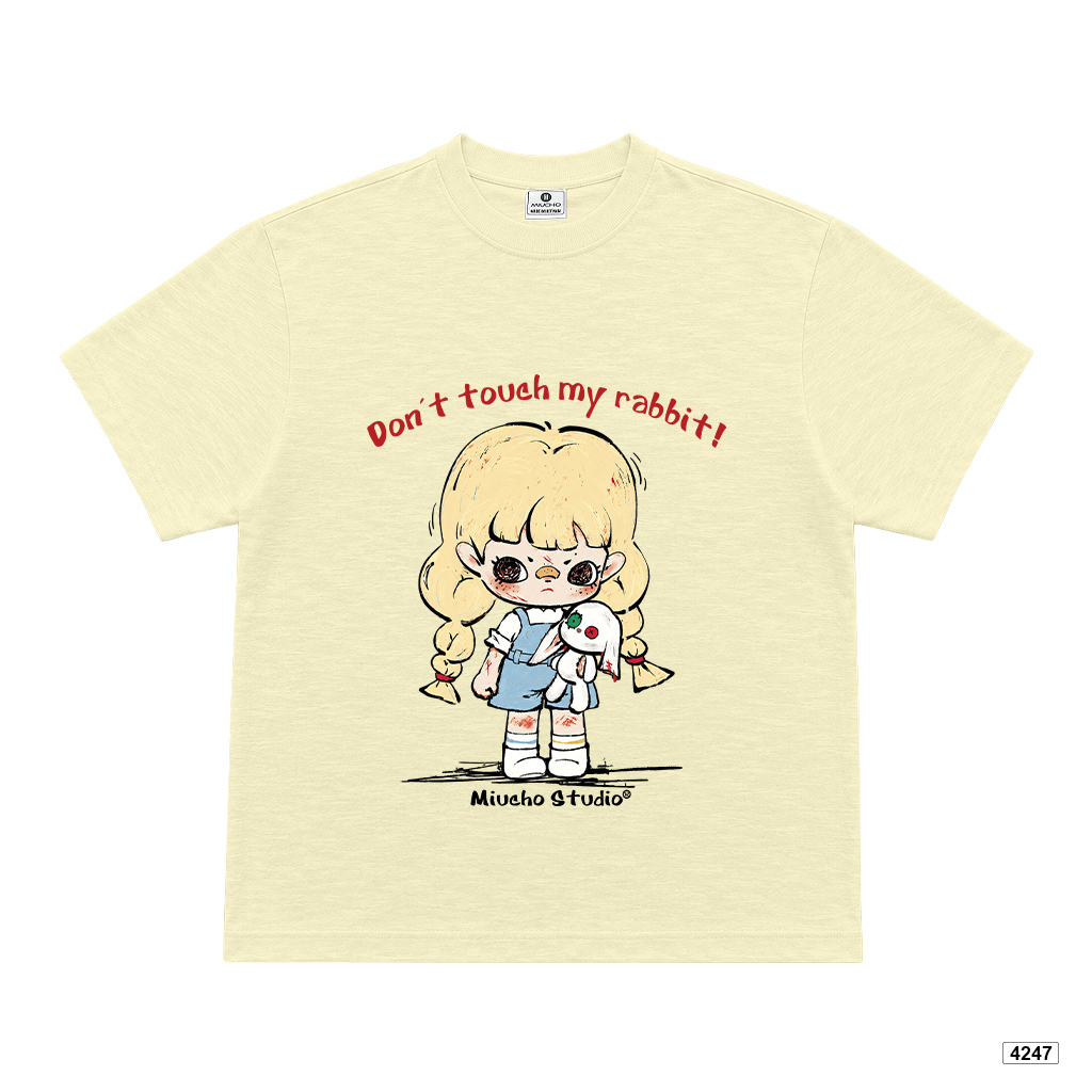Áo thun boxy chất vải xước thoáng mát Cute Rabbit Miucho 4247_thumbnail_8