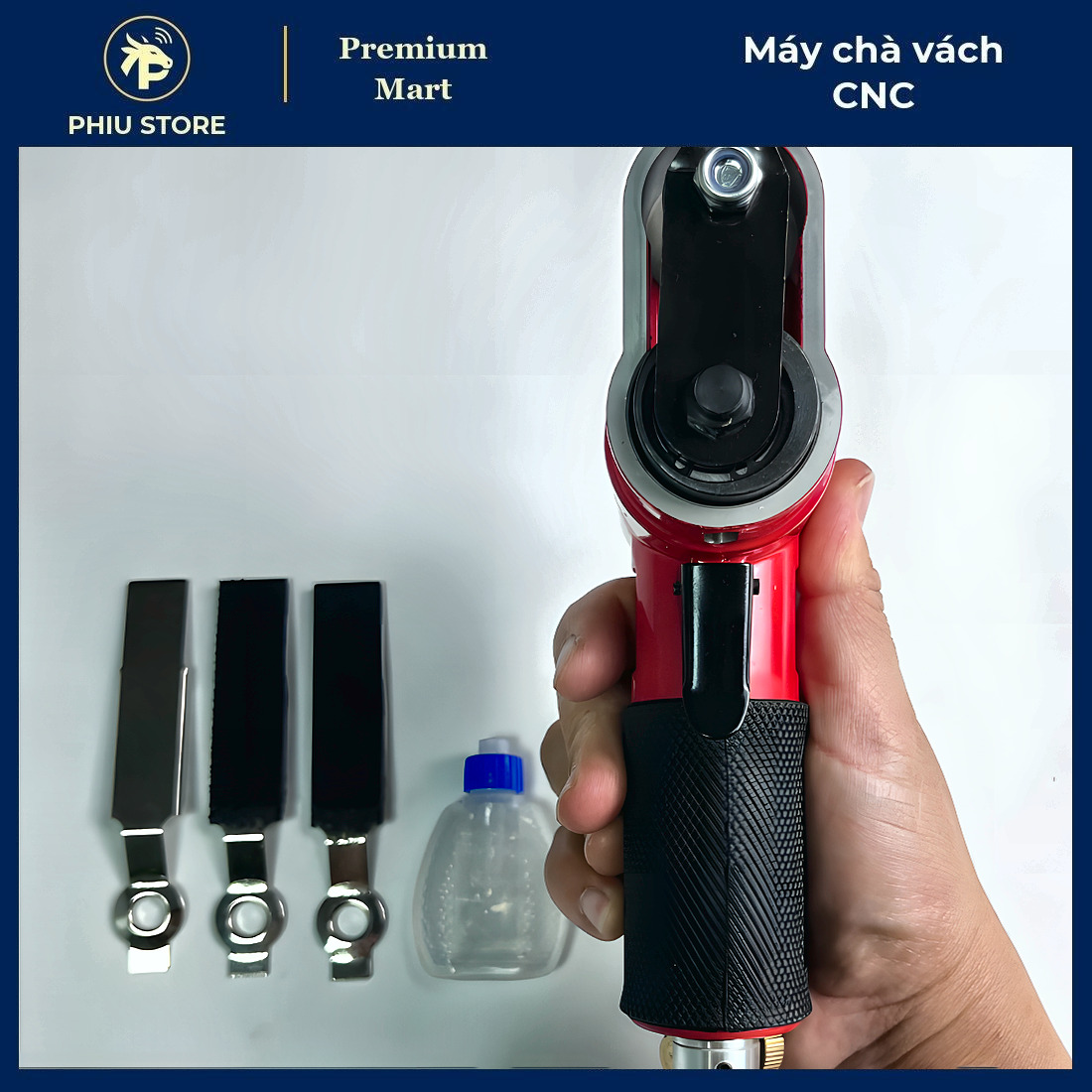Máy chà vách CNC, máy chà nhám hơi cầm tay, máy chà nhám khí nén, máy chà nhám mini cầm tay, đế 60x17mm, PHIU STORE_thumbnail_3
