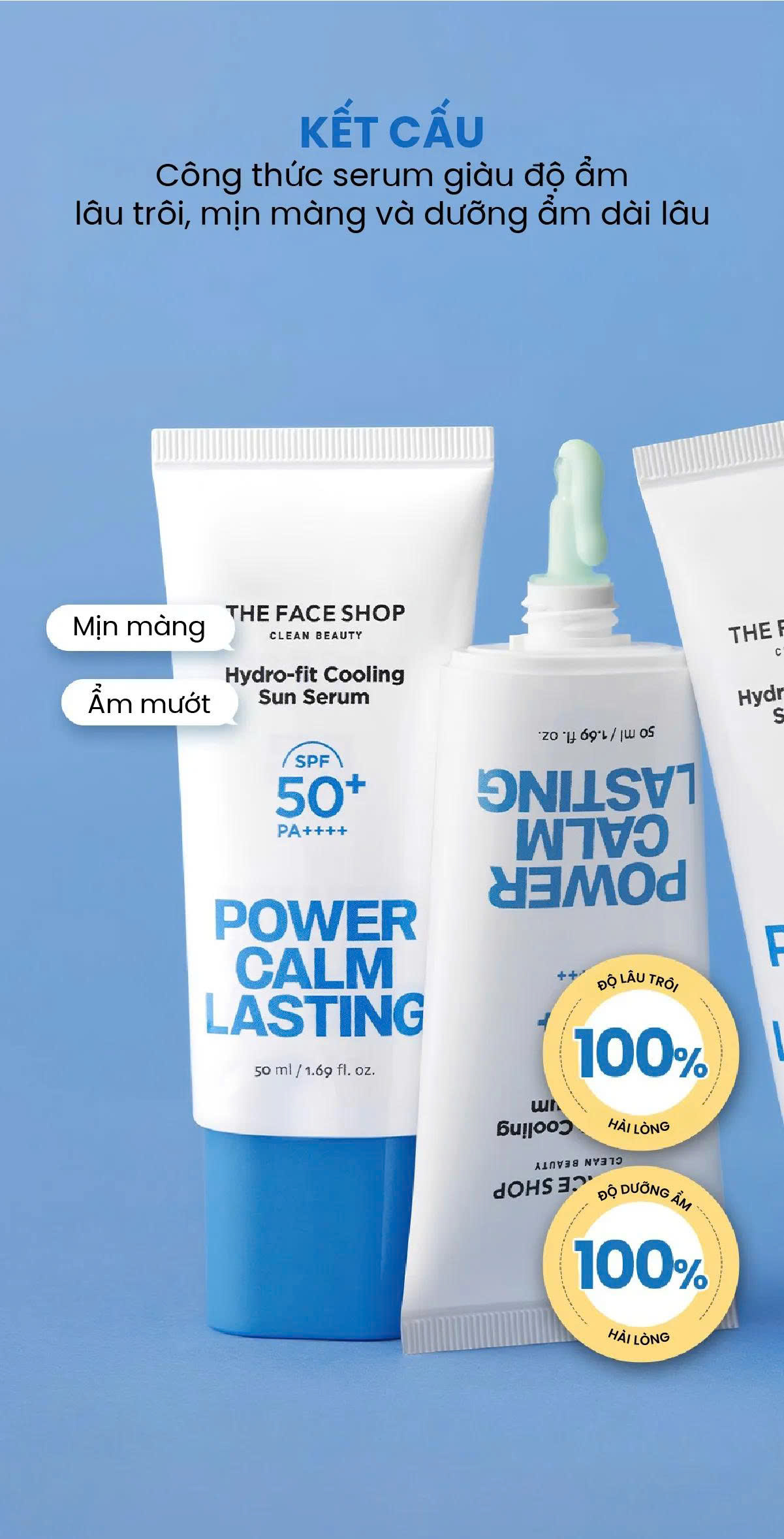 Kem Chống Nắng dạng Serum Cấp Ẩm & Làm Mát 50ml (tặng 1 srm gạo dịu nhẹ Amino Gel Foaming Cleanser 150ml + 1 mask Real Nature)_thumbnail_3