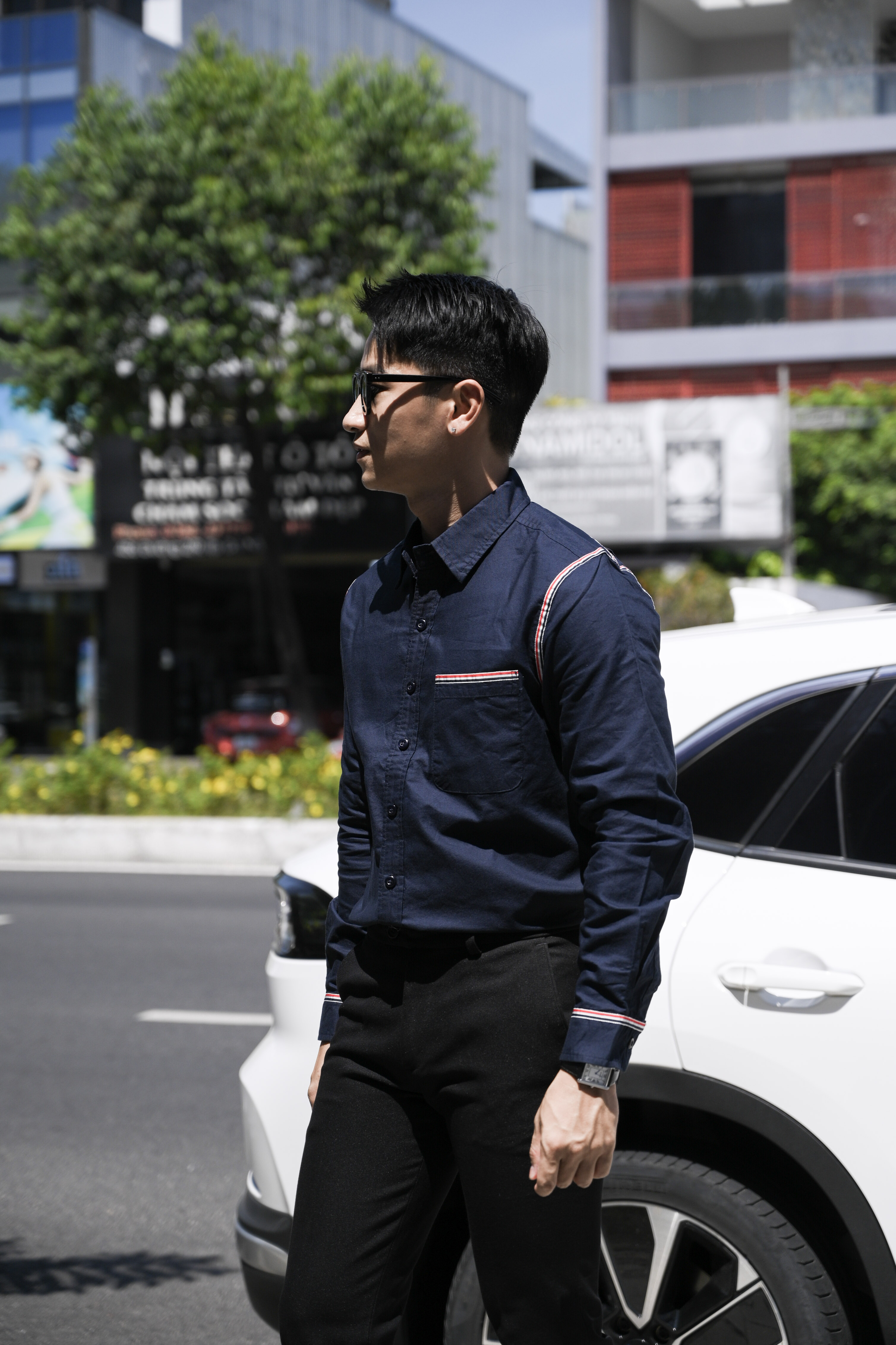 SA71 - Áo sơ mi nam dài tay phong cách Nhật, dáng rộng, cotton 100%, 3 màu Xanh Hoàng Gia, Xanh Nhạt, Trắng_thumbnail_16