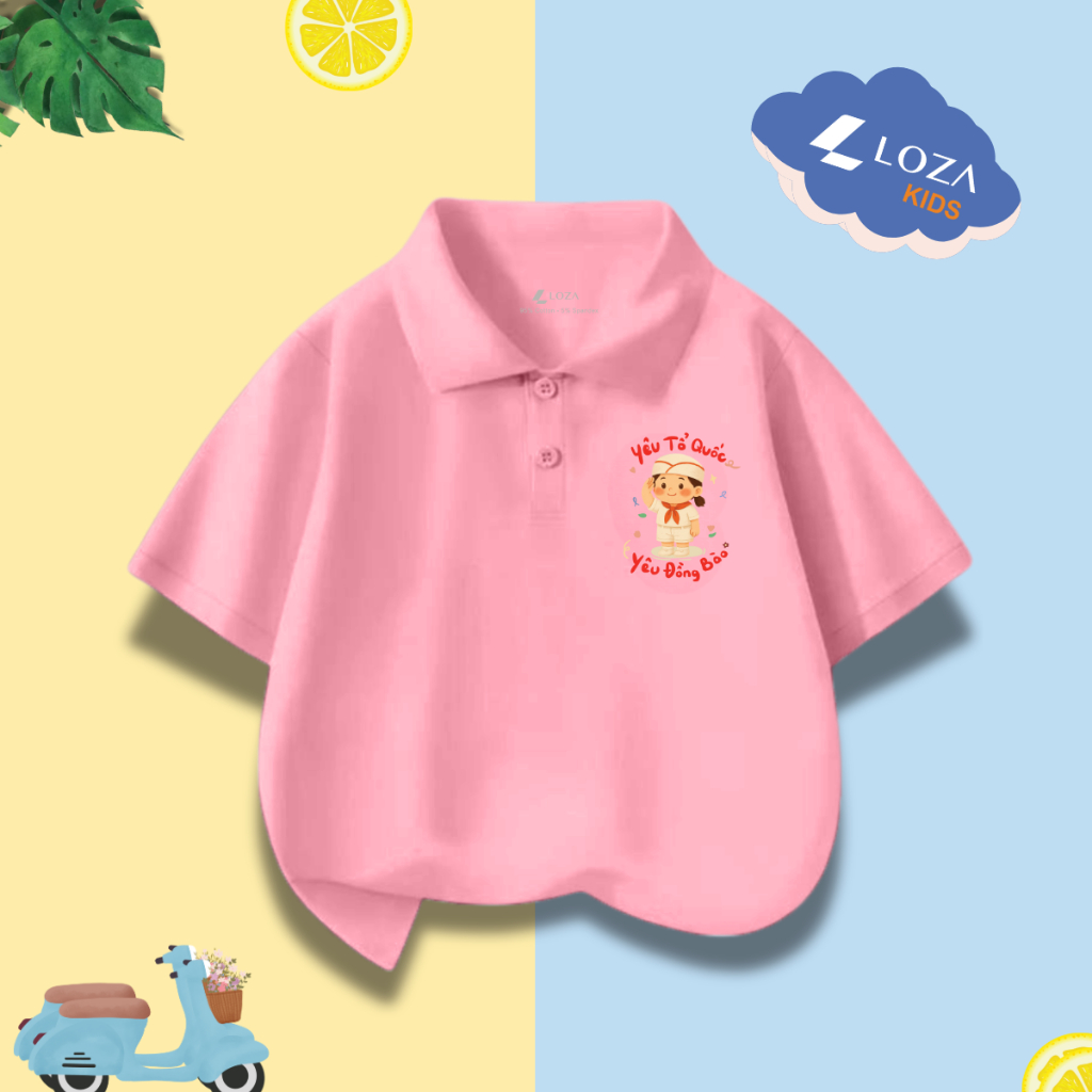 [XẢ KHO LẺ SIZE 110-160] Áo POLO cho bé in hình nhiều mẫu - Áo trẻ em từ 15-42kg - Loza Kids XPL001_thumbnail_21
