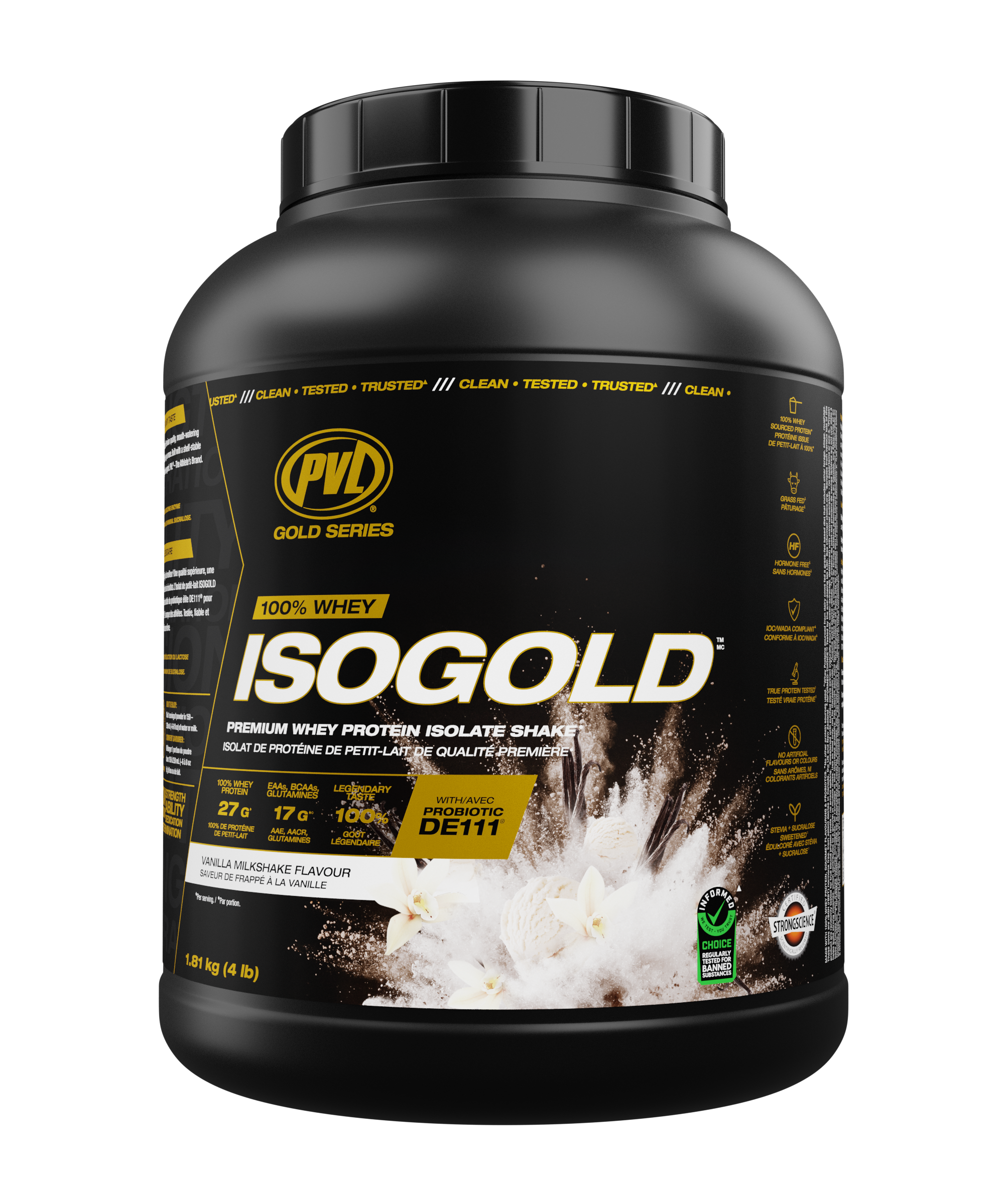 PVL ISO Gold - Premium Whey Protein With Probiotic, 4 Lbs (1.81kg)_thumbnail_0