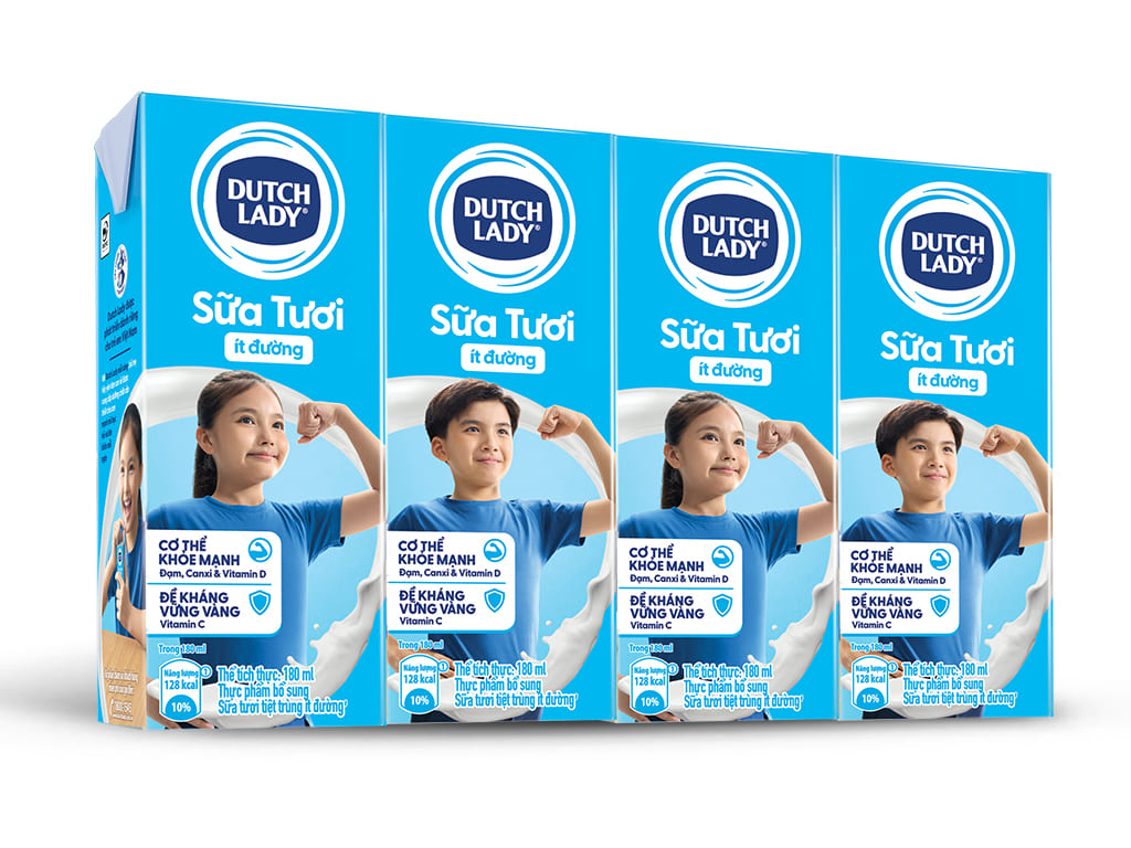 Thùng 24 bịch sữa dinh dưỡng ít đường Dutch Lady 180ml_thumbnail_2