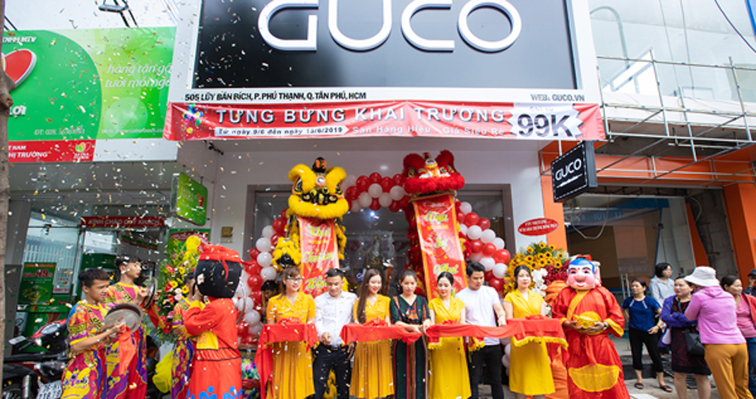 Thời Trang GUCO Tưng Bừng Khai Trương Showroom Mới Tại Quận Tân Phú