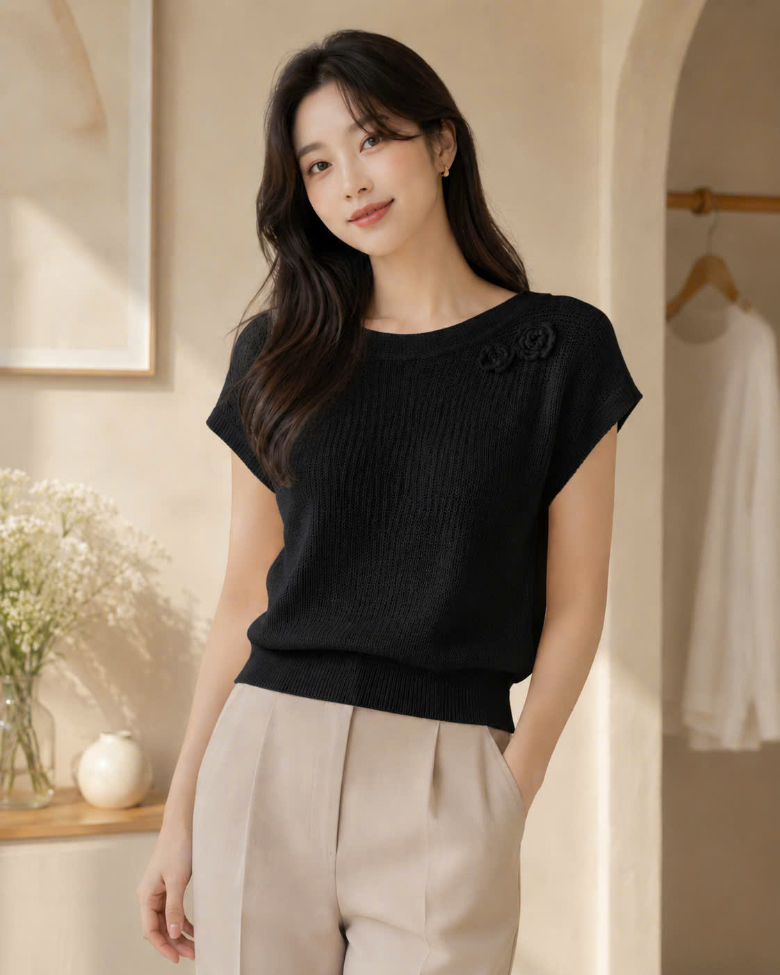 Áo len sợi bẹt vai đính hoa_thumbnail_4
