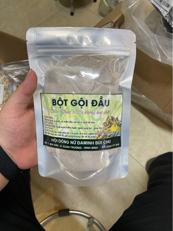 bột gội đầu