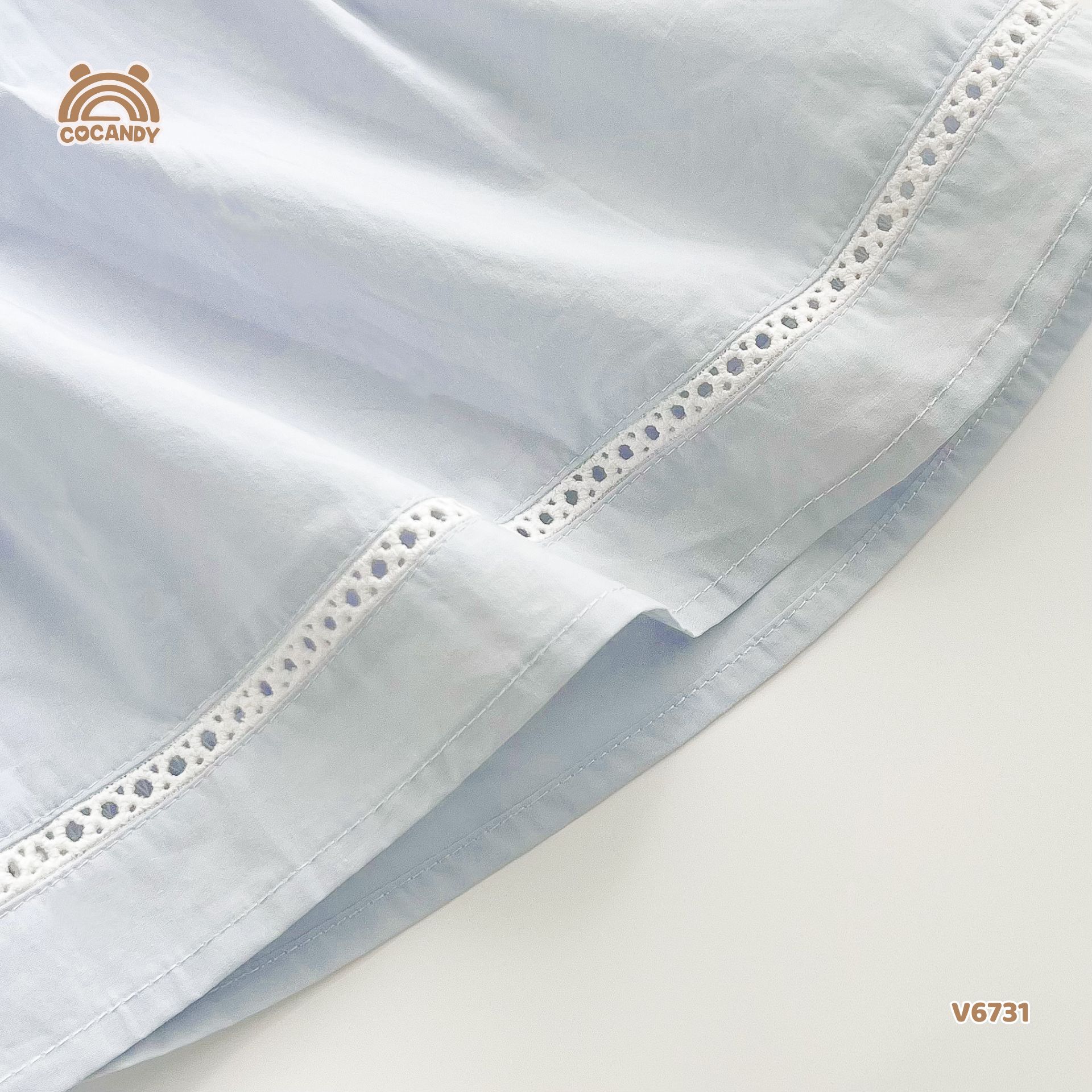 Váy cộc XANH DƯƠNG viền bèo tag ngực_thumbnail_4