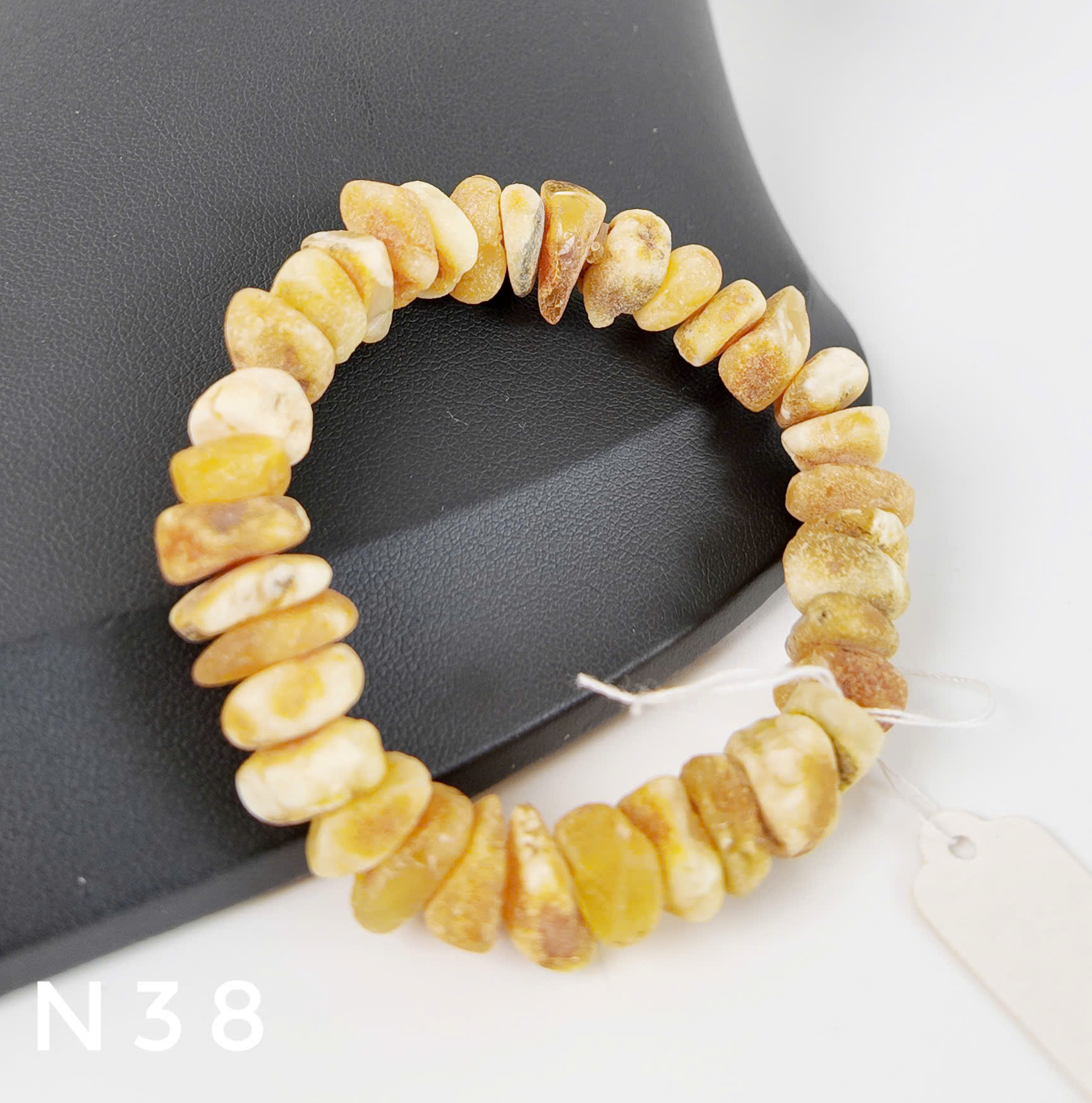 Lắc Tay Hổ Phách Mật Bạch Thô Dáng Tự Nhiên Size Nhỏ – N38_thumbnail_2
