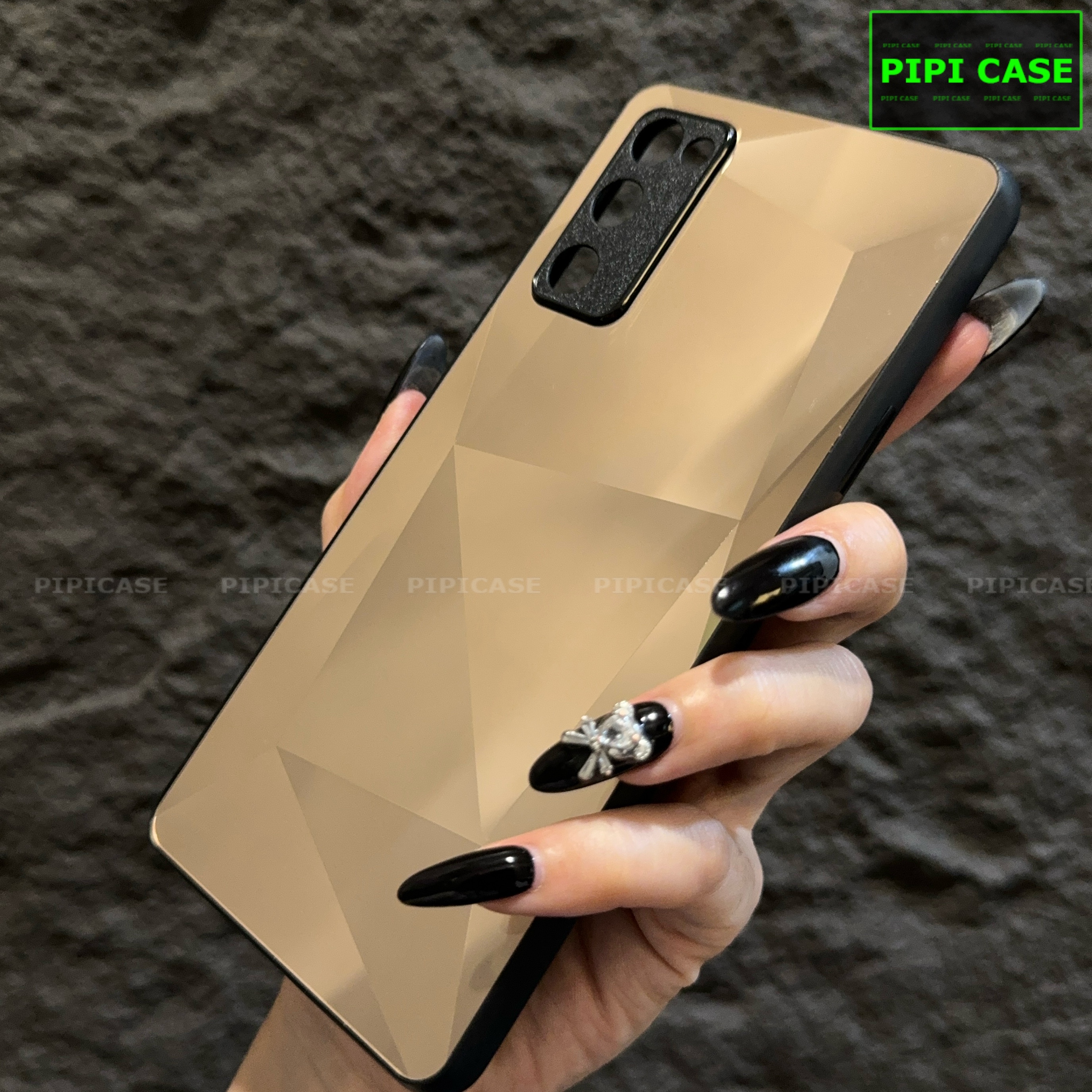 Ốp Lưng Samsung S20 FE 5G - Kim Cương 6D - Vàng_thumbnail_1
