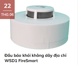 Đầu báo khói không dây địa chỉ WSD1 FireSmart