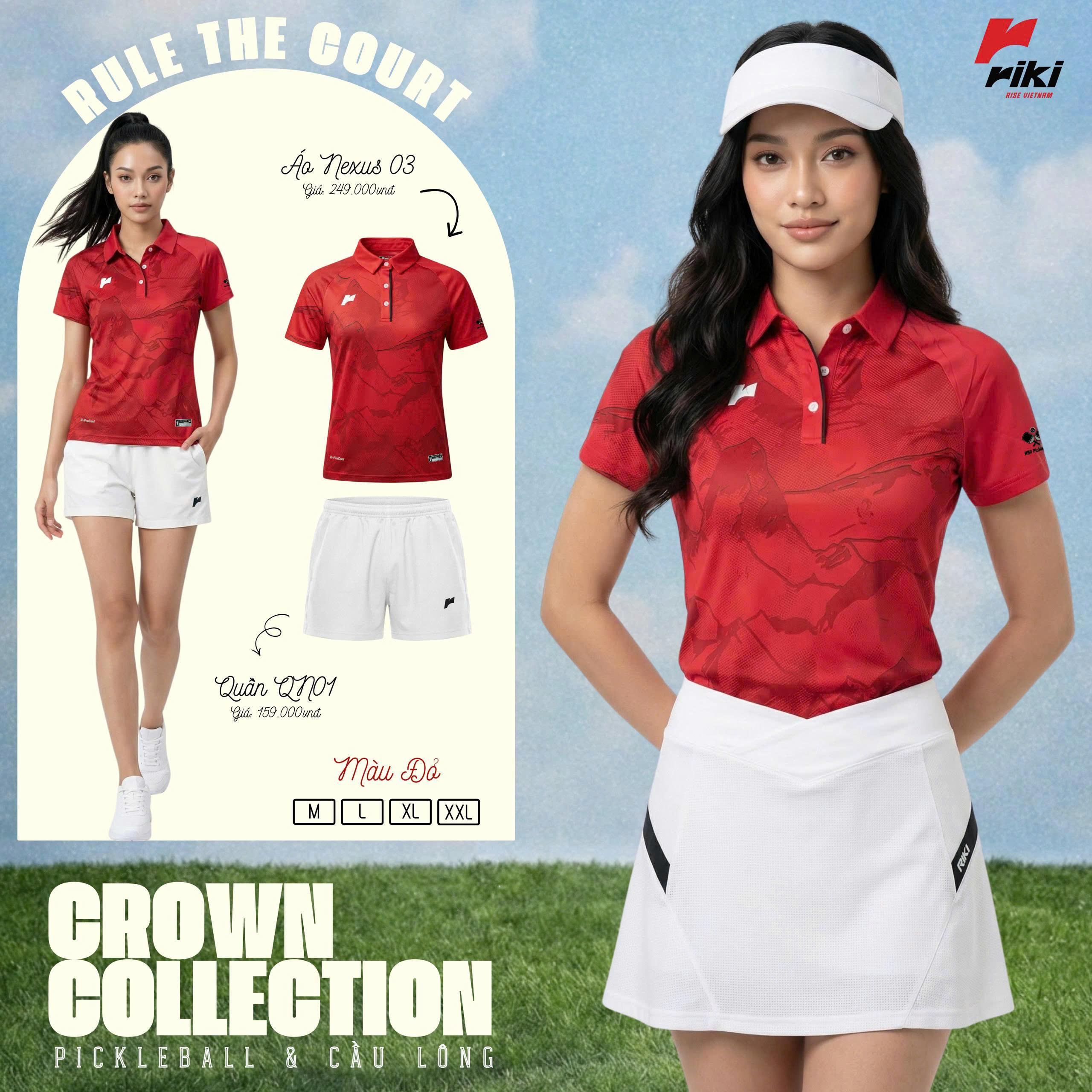 BST Quần Áo Thể Thao Riki Crown Chất Liệu Chuyên Dụng Thoáng Khí Thể Thao Đương Đại_thumbnail_16