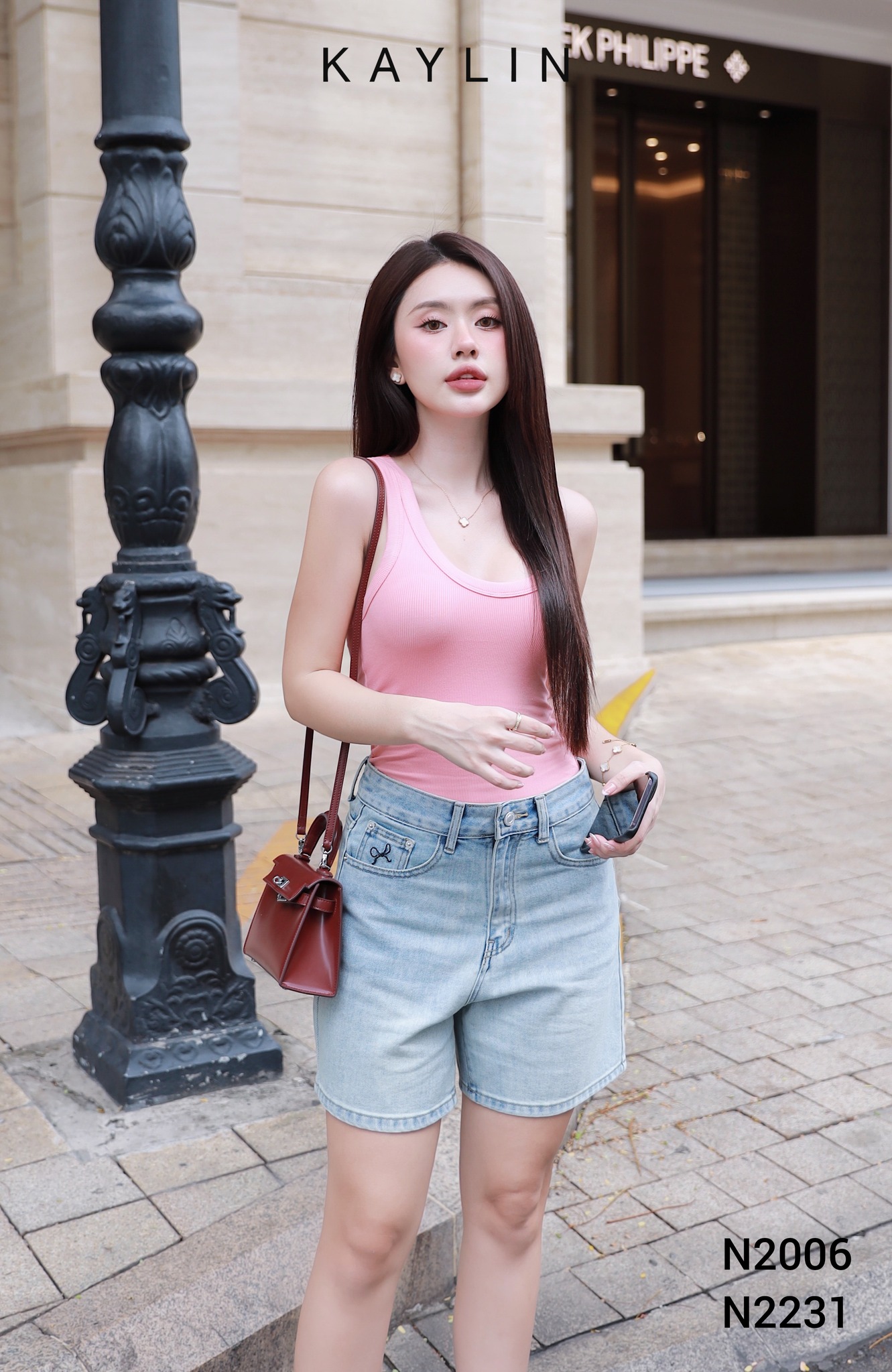 Áo thun ba lỗ nữ basic khoét cổ phong cách Tank Top KAYLIN - N2006_thumbnail_9