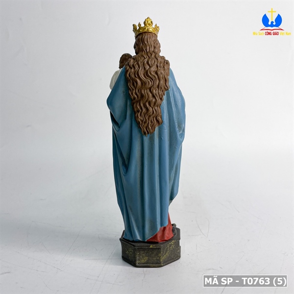 Tượng Đức Mẹ Mân Côi 15cm vẽ tay_thumbnail_3