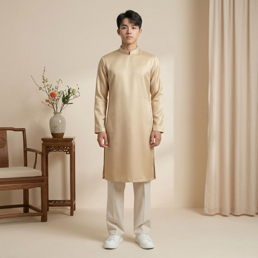 Áo Dài Nam Cách Tân Tây Thi Dáng Suông Cao Cấp NA26-20_thumbnail_8