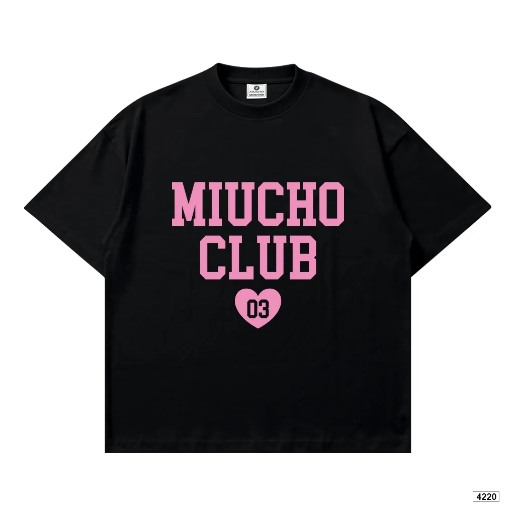 Áo thun boxy unisex phối chữ basic Miucho 4220_thumbnail_0