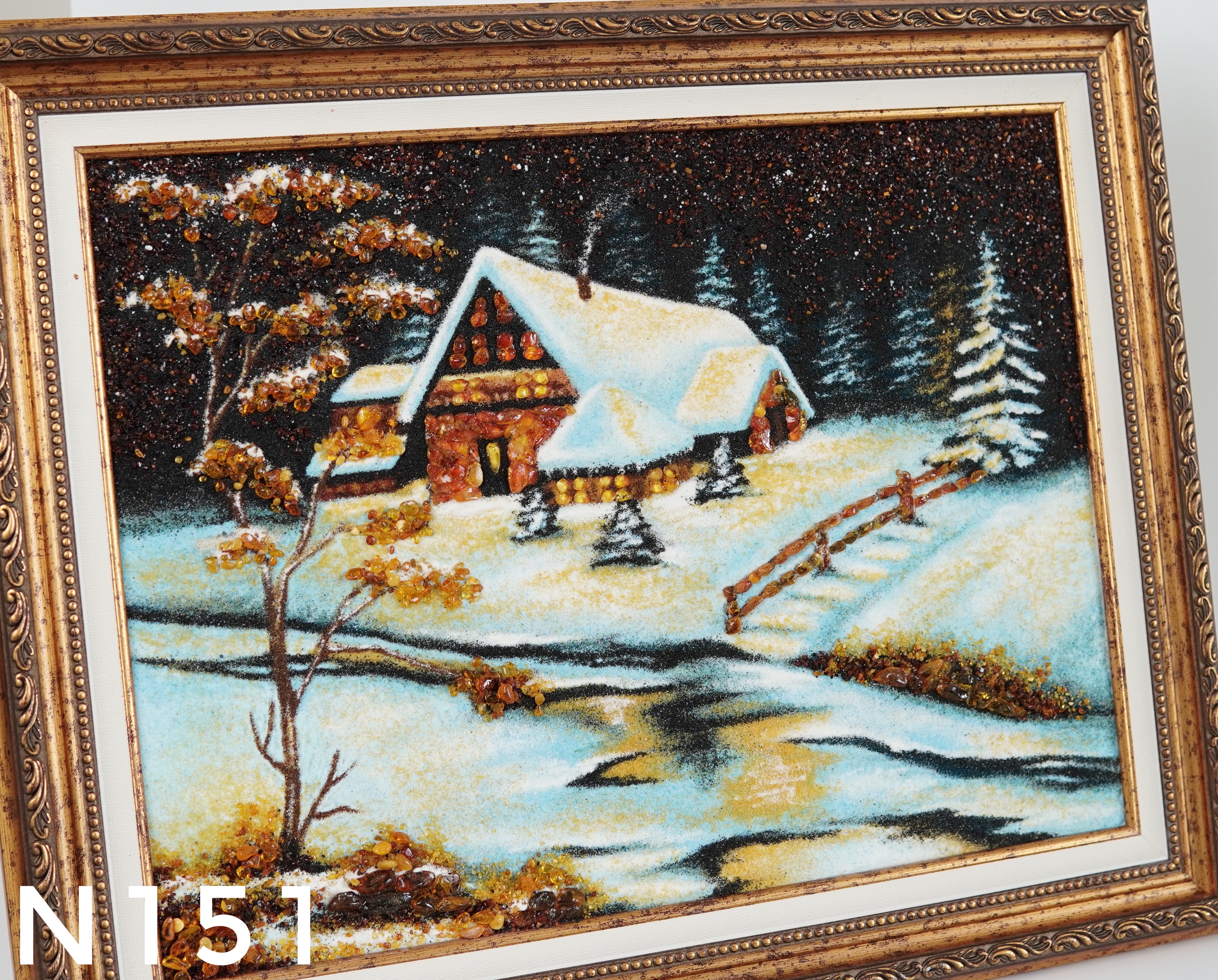 Tranh Hổ Phách Phong Cảnh Mùa Đông – N151_thumbnail_2