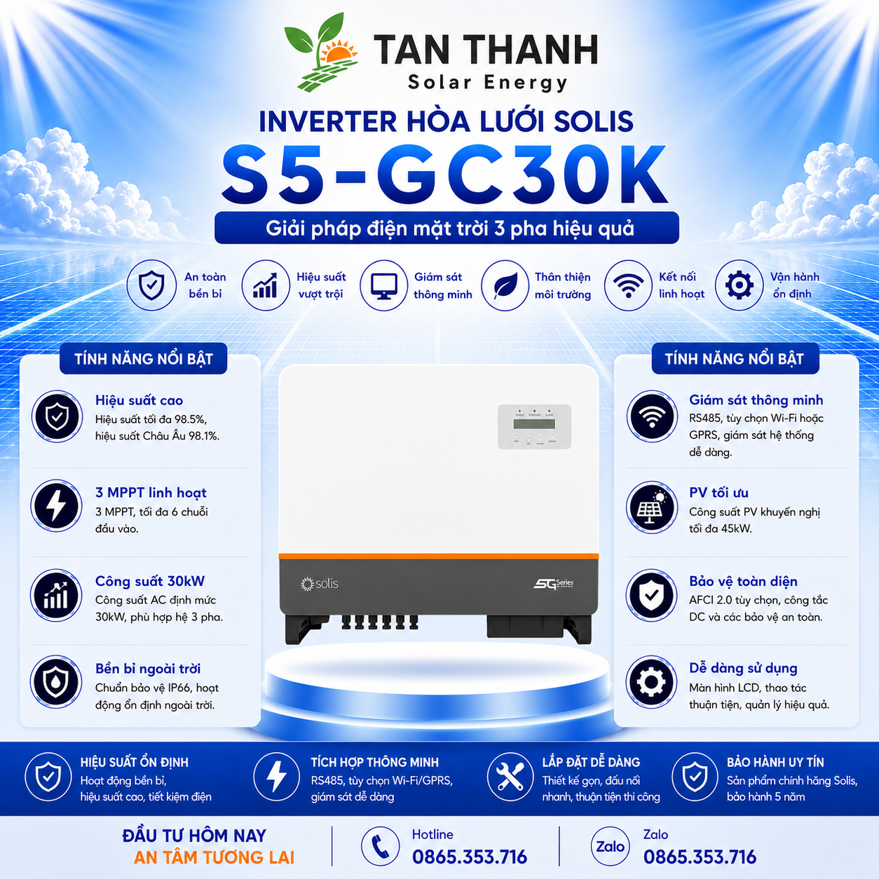 Solis S5-GC30K 30kW 3 Pha