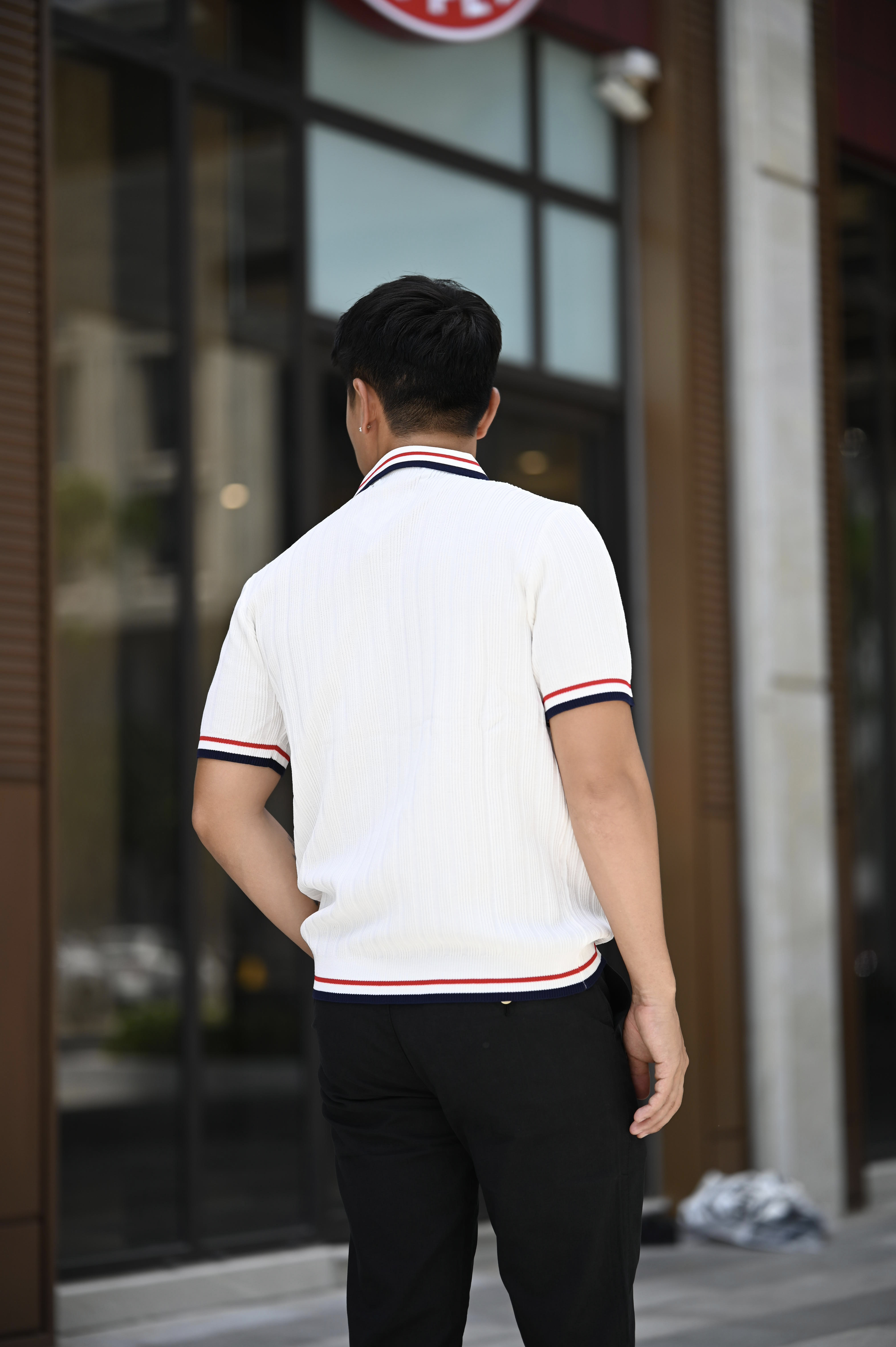 PB10 - Áo Polo Nam Tay Ngắn Phong Cách Old Money, Dáng Ôm, Cổ Bẻ, Mùa Hè 2025_thumbnail_3