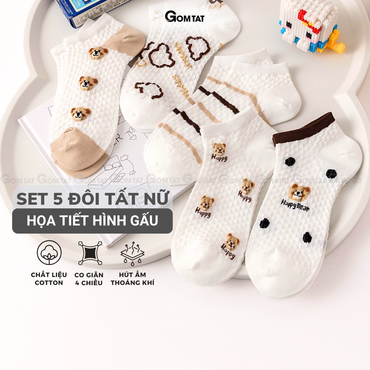 Set 5 đôi tất vớ nữ cổ ngắn UYE-CBCN_thumbnail_73
