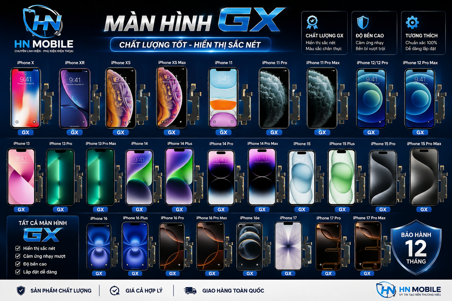 Màn Hình GX Oled iPhone 