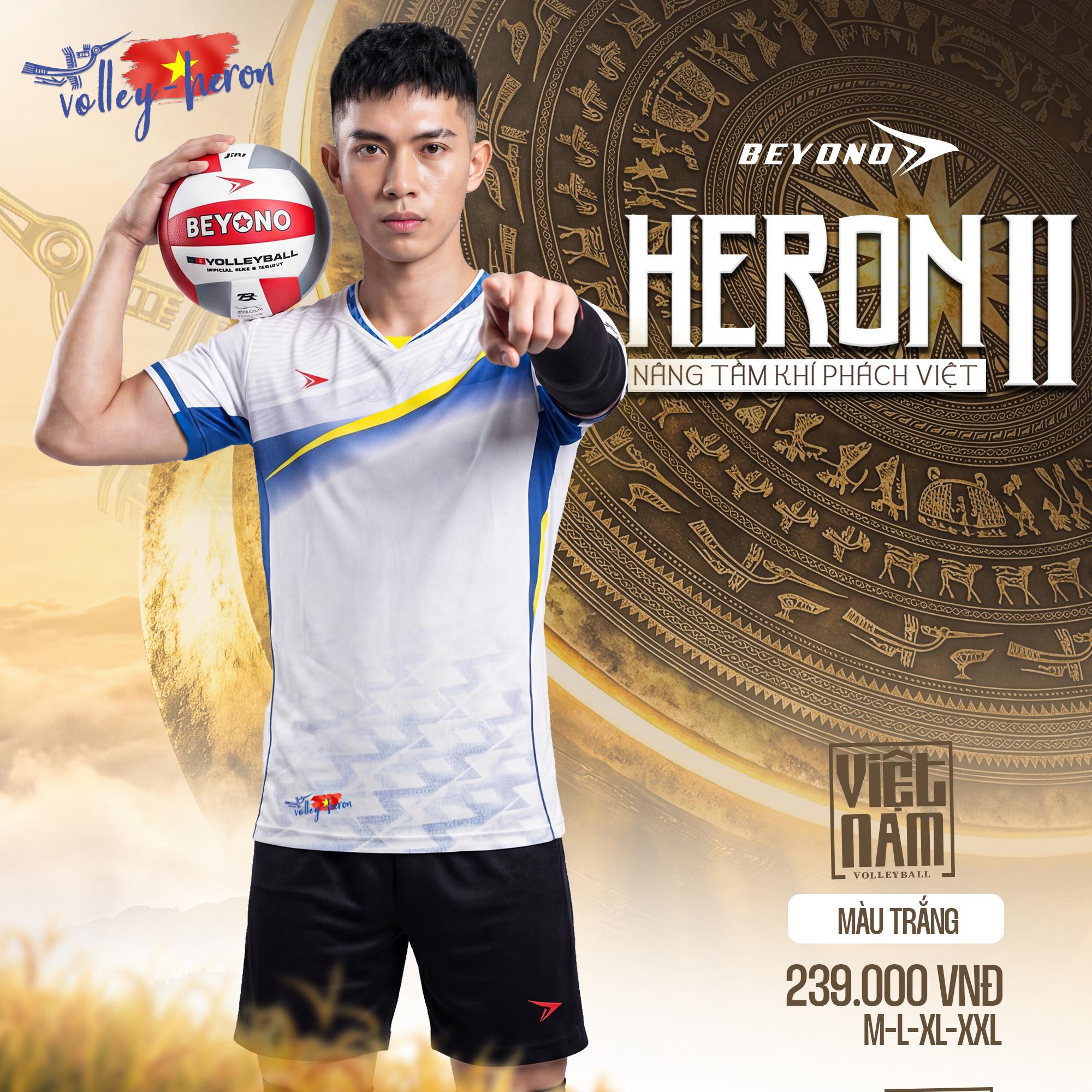BST Quần Áo Bóng Chuyền Beyono Heron II Thun Mè Cao Cấp Thoáng Mát Thể Thao Đương Đại_thumbnail_1