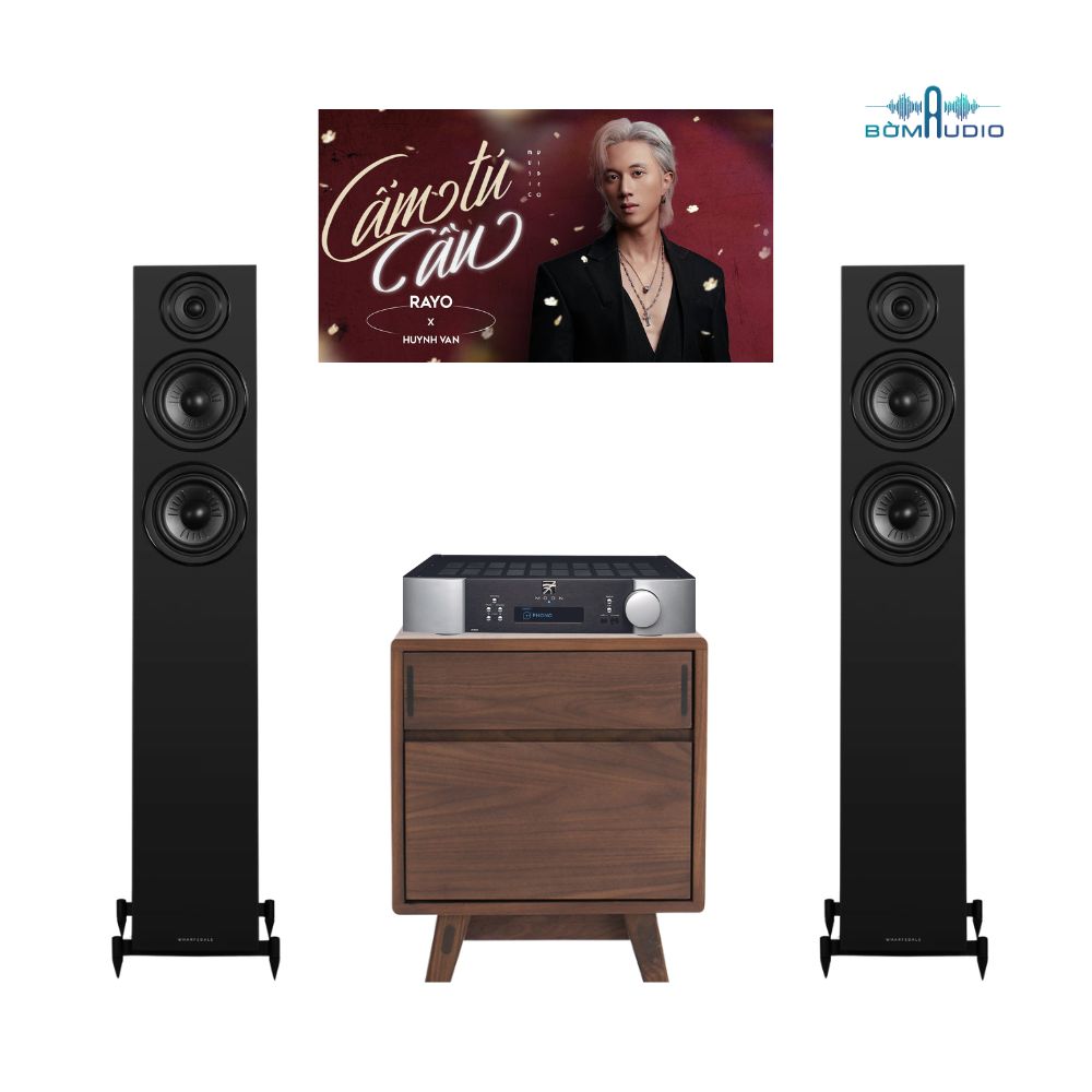 Combo Amply ONKYO MUSE Y-40 + Loa Cột WHARFEDALE DIAMOND 12.4I - ONW11