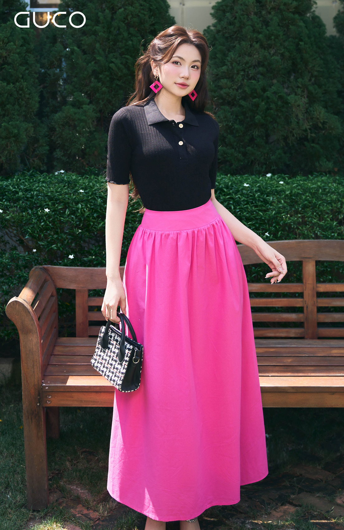 ÁO POLO 2 NÚT TAY NGẮN - ĐEN_thumbnail_1