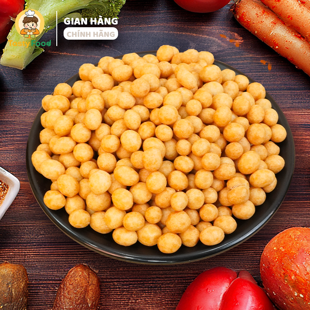 Đậu phộng da cá cốt dừa Tasty Food - Hũ vuông nhỏ 500g