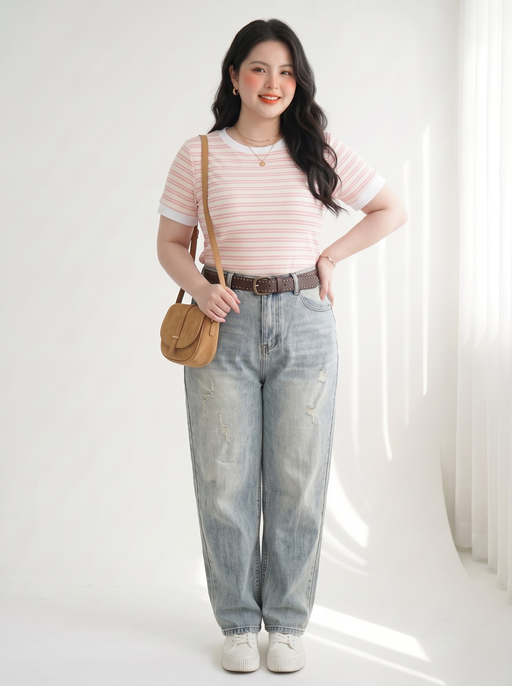 Quần Jean Baggy Thêu Cún Bigsize Lưng Thun Wash Rách - Xanh Nhạt, Xanh Đậm - Vừa 55–90kg - T-QJ633_thumbnail_2