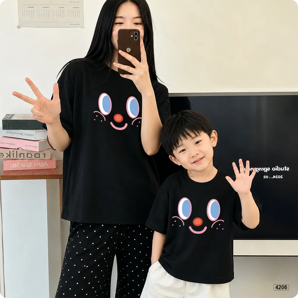 Áo thun gia đình Mặt cười đáng yêu Kado 4206_thumbnail_4