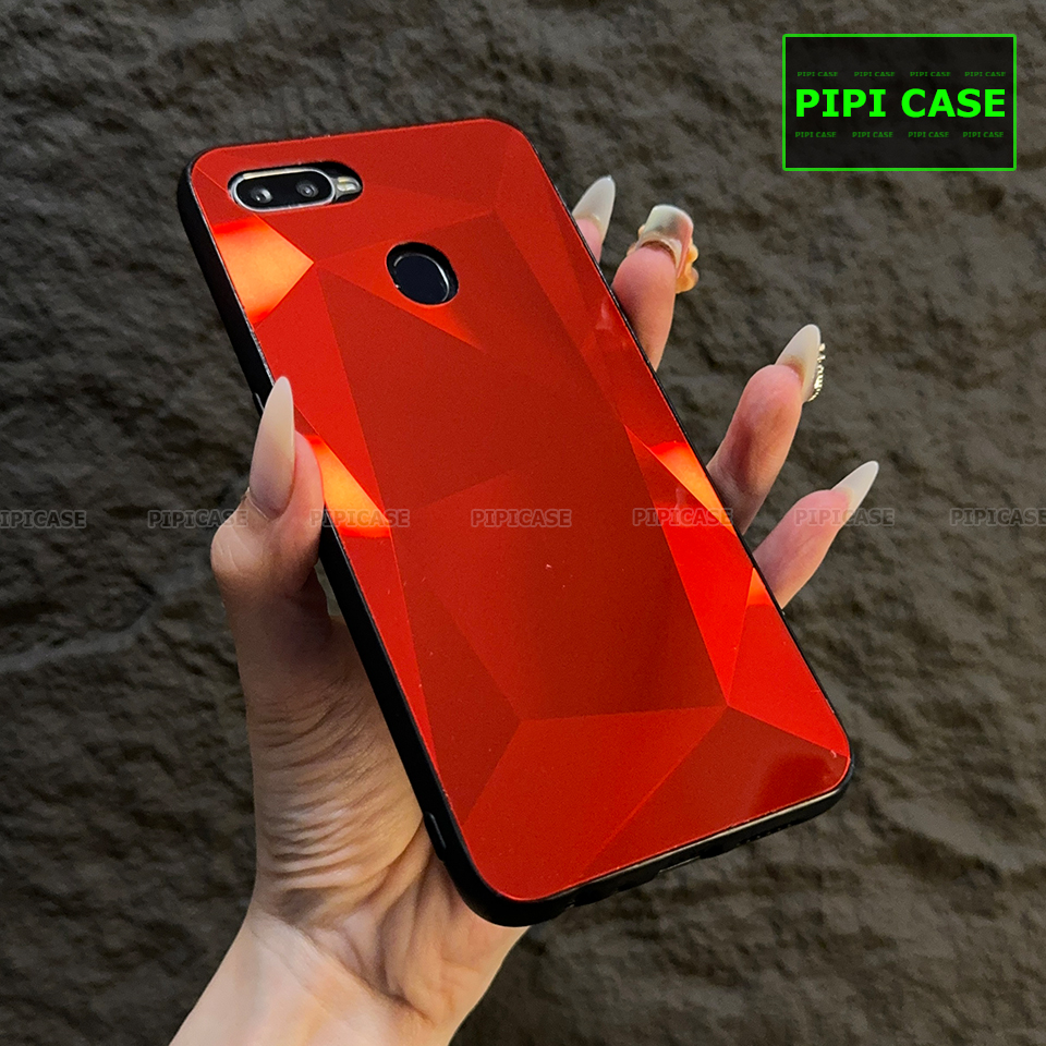 Ốp Lưng Oppo F9 - Kim Cương 6D - Đỏ_thumbnail_1