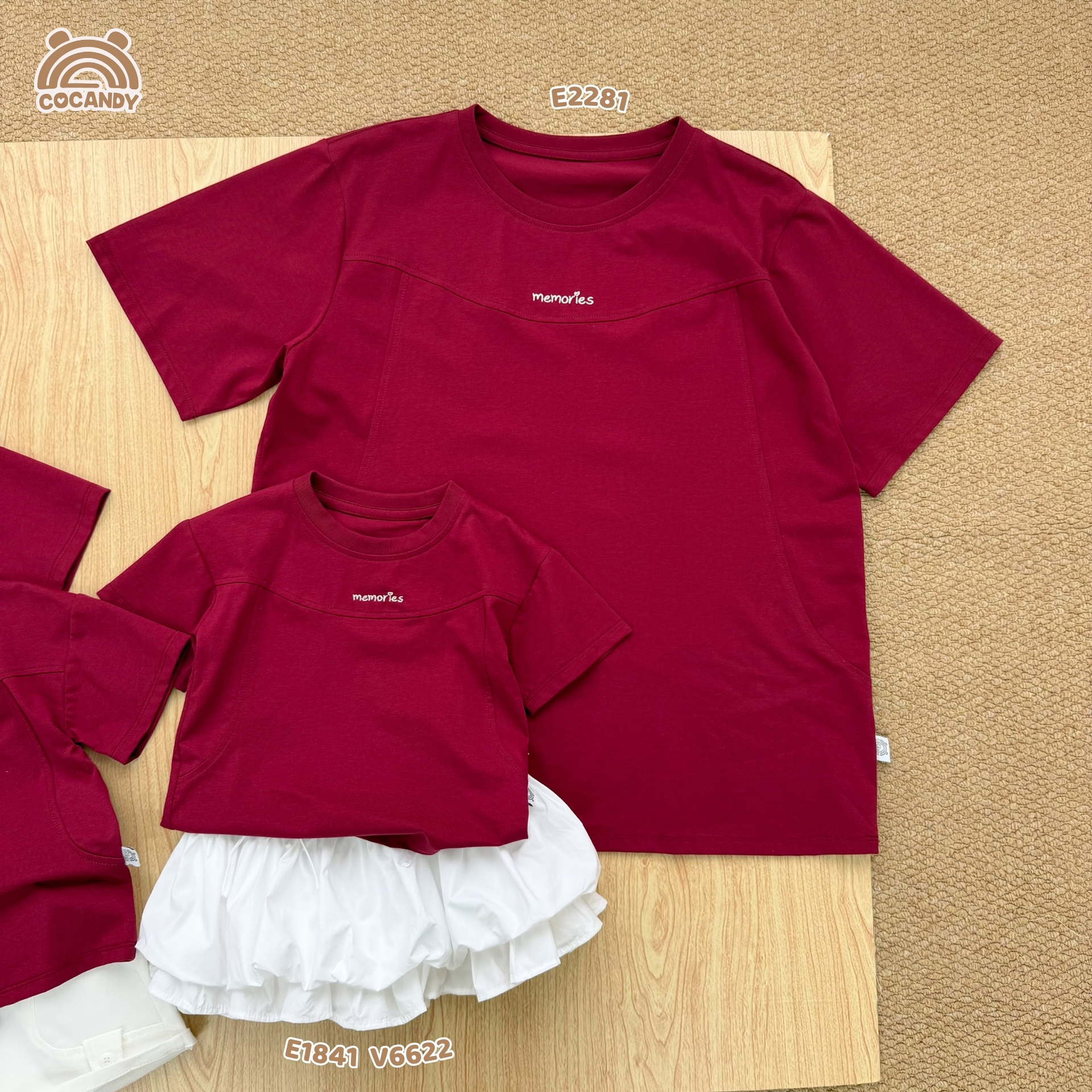 Áo cộc cotton ĐỎ thêu logo CCD NAM_thumbnail_5