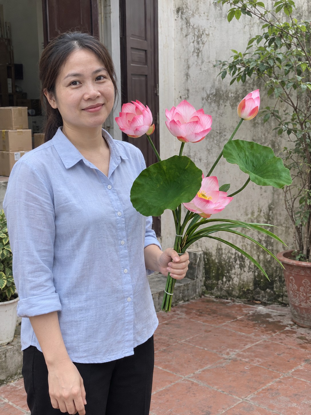 Set Hoa Lụa Sen Đài Ngọc Liên_thumbnail_5