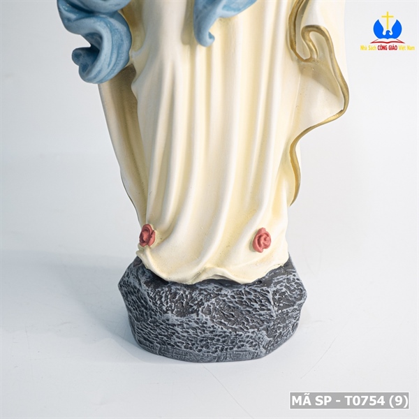 Tượng Đức Mẹ Lộ Đức 35cm vẽ tay_thumbnail_1