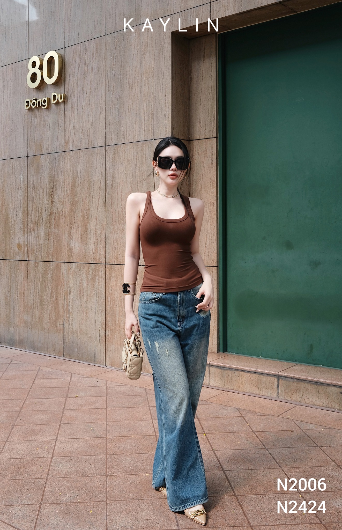 Quần Jean Suông KAYLIN Cá Tính