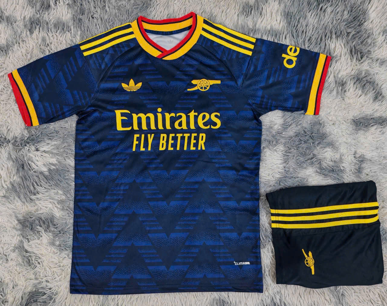 Bộ Kid Arsenal sân khách xanh 26/27
