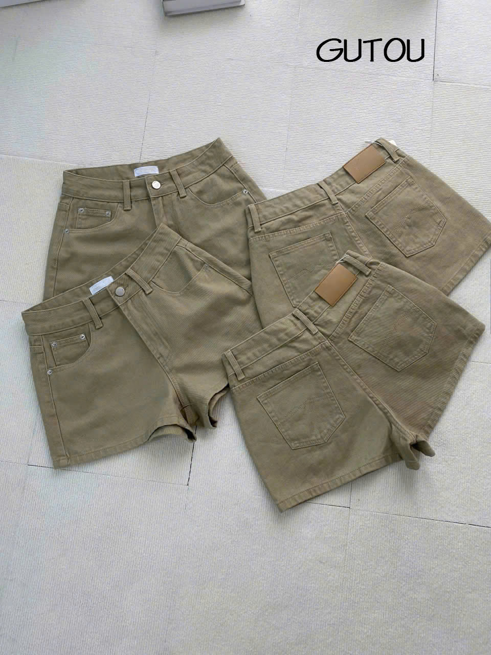 [ GUTOU ] Quần Short Jean Basic Túi Kiểu Casual Style_thumbnail_1