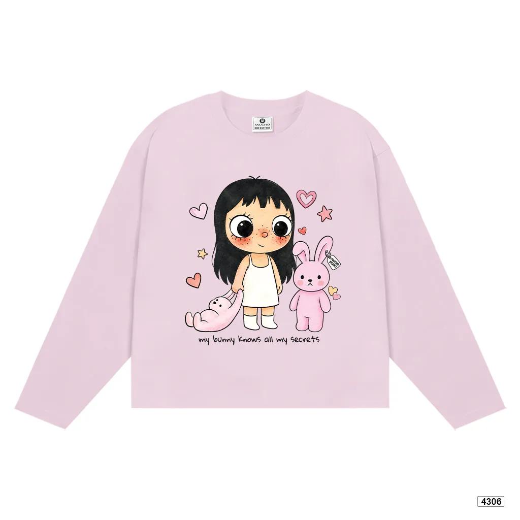 Áo thun tay dài unisex form boxy Miucho 4306_thumbnail_11