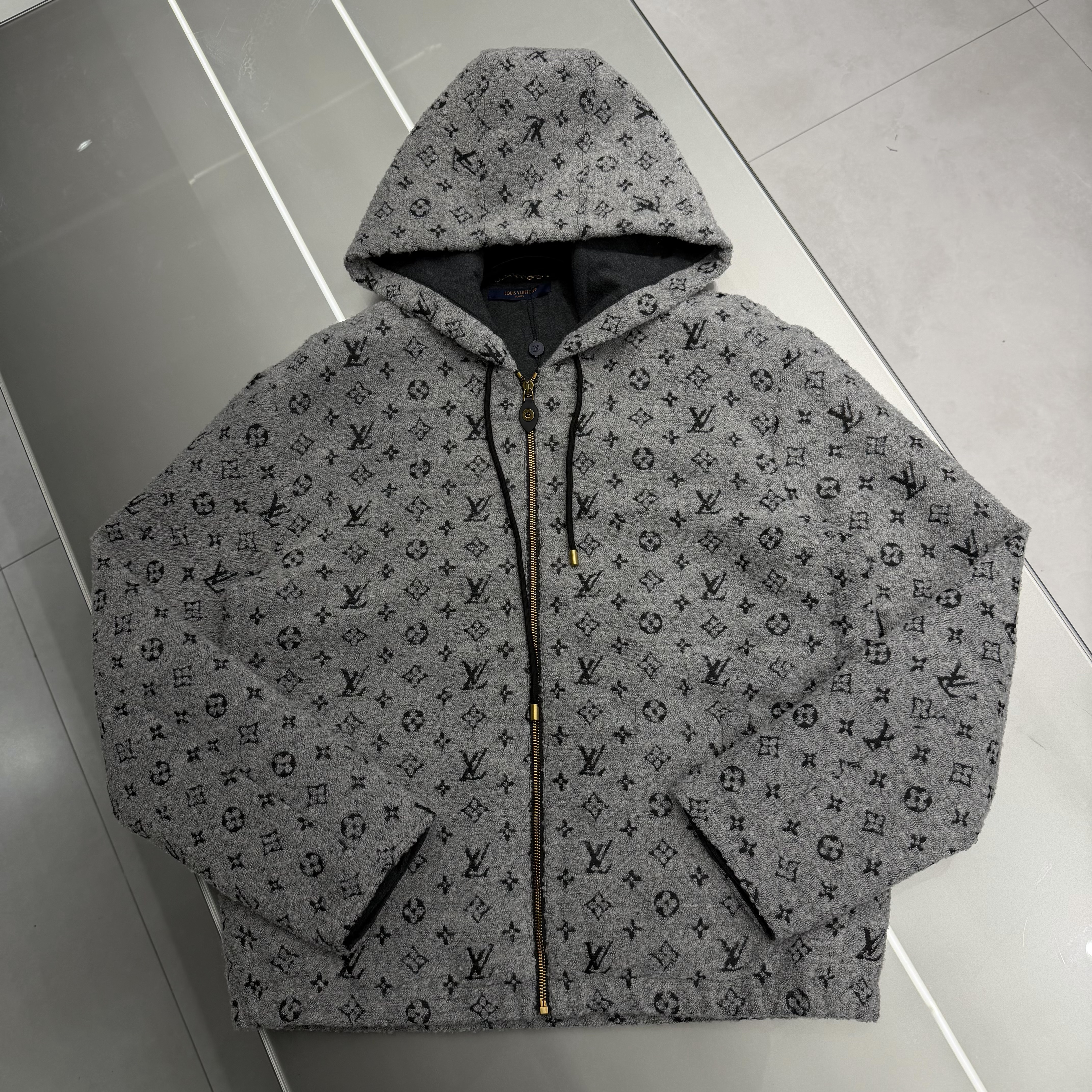 Áo Hoodie Zip LV 