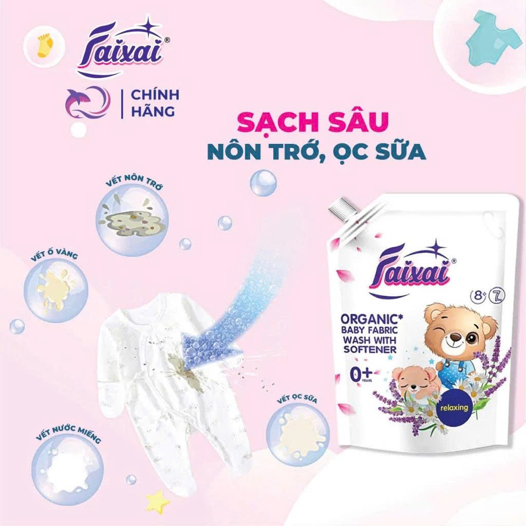 SET 2 TÚI NƯỚC XẢ VẢI CHO BÉ ORGANIC FAIXAI (FREESHIP)_thumbnail_7
