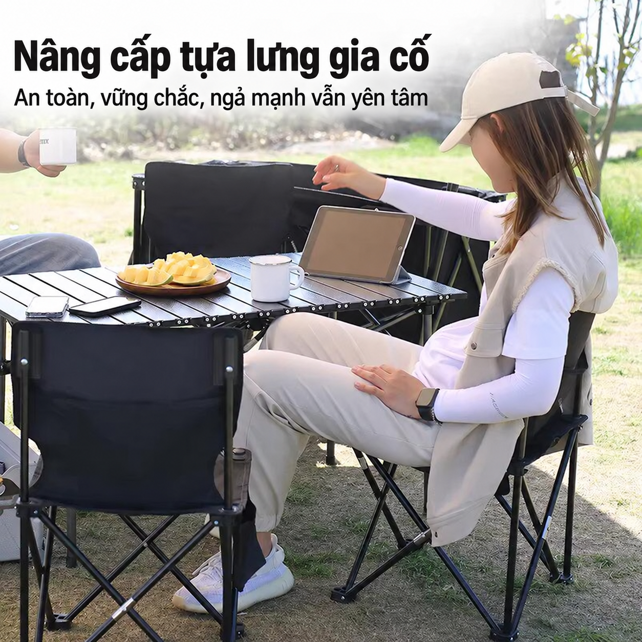 Ghế Gấp Câu Cá YUEBU Cỡ Siêu Đại – Tựa Lưng Cao, Gấp Gọn, Có Túi Hông, Kèm Túi Đựng_thumbnail_5