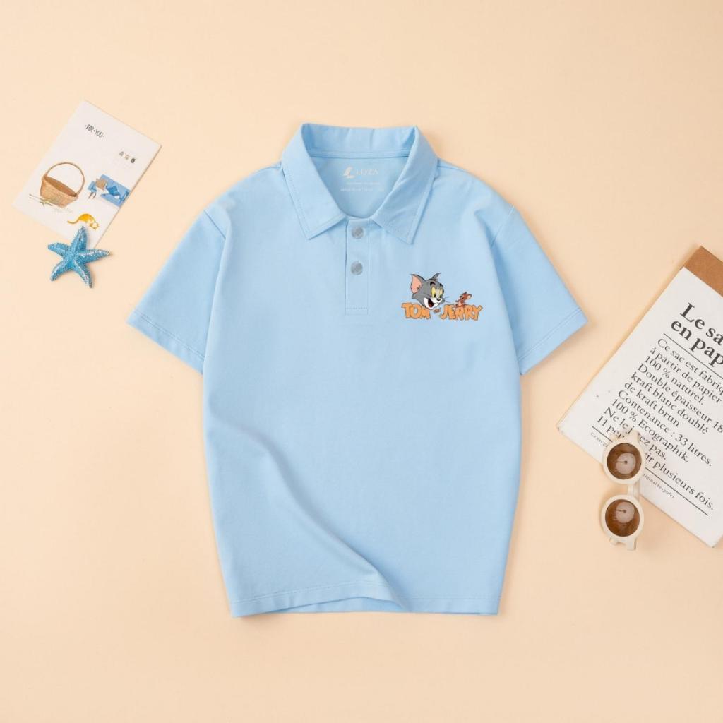 [XẢ KHO LẺ SIZE 110-160] Áo POLO cho bé in hình nhiều mẫu - Áo trẻ em từ 15-42kg - Loza Kids XPL001_thumbnail_5
