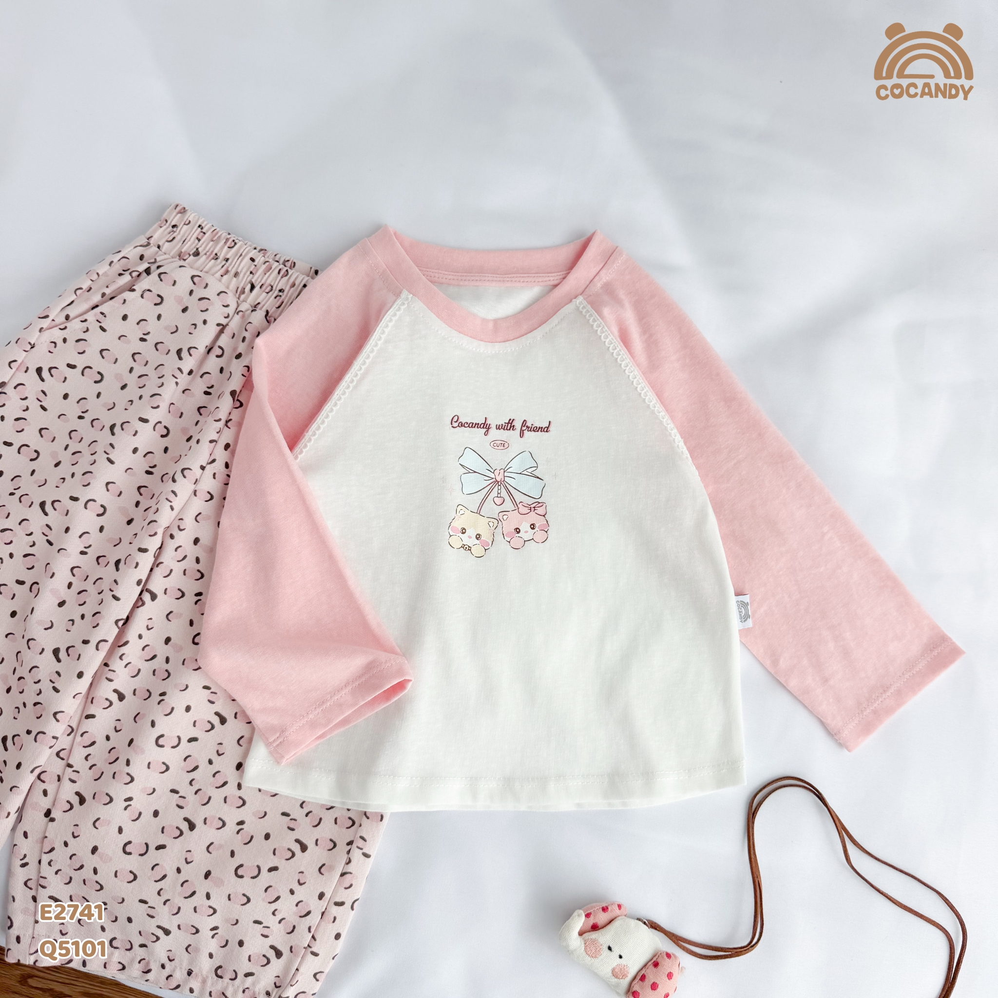 Áo dài cotton HỒNG phối tay in họa tiết_thumbnail_1